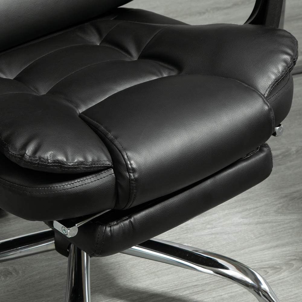 Portland Black PU Leather Tall Back Executive Office Chair Image 3