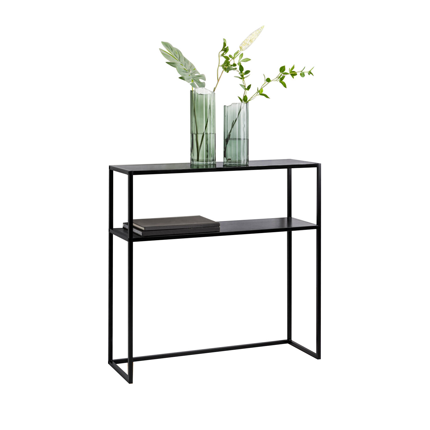 Alanya Single Shelf Black Console Table Image 2