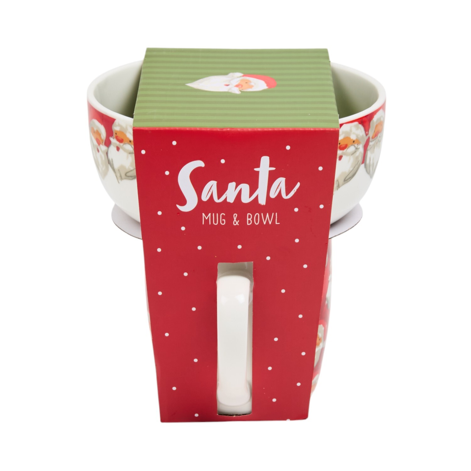 Santa Face Breakfast Set Red Image 4