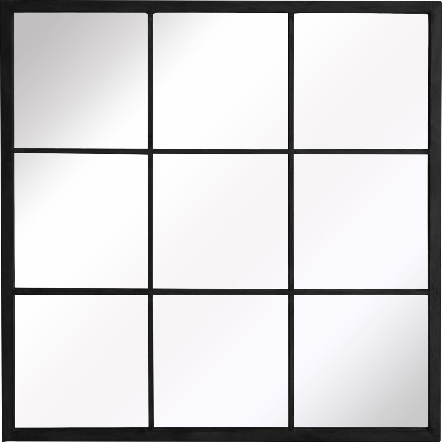 Square Black Indoor and Outdoor Window Mirror Image 2