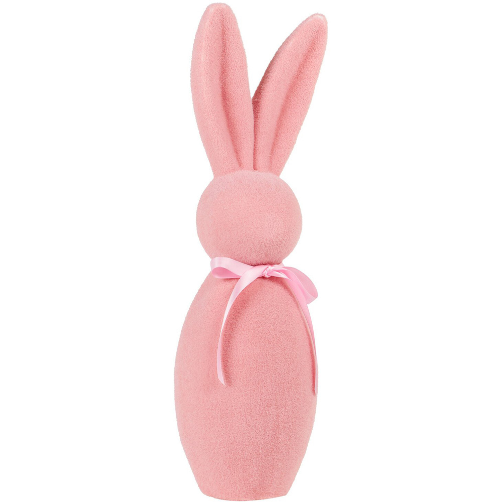 Flocked Bunny Ornament Image 4
