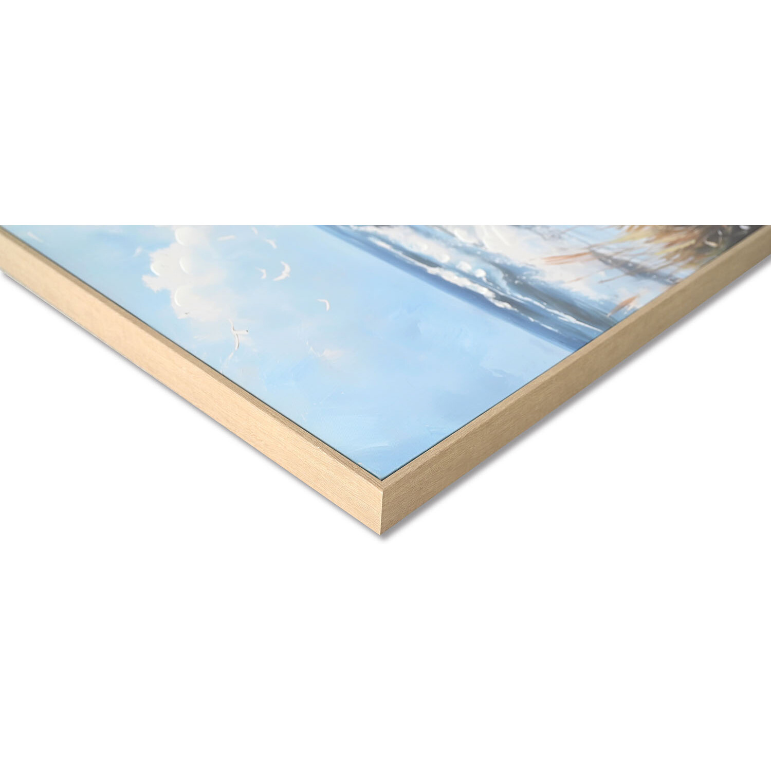 Seashore Deck Chair Framed Art - Blue Image 3