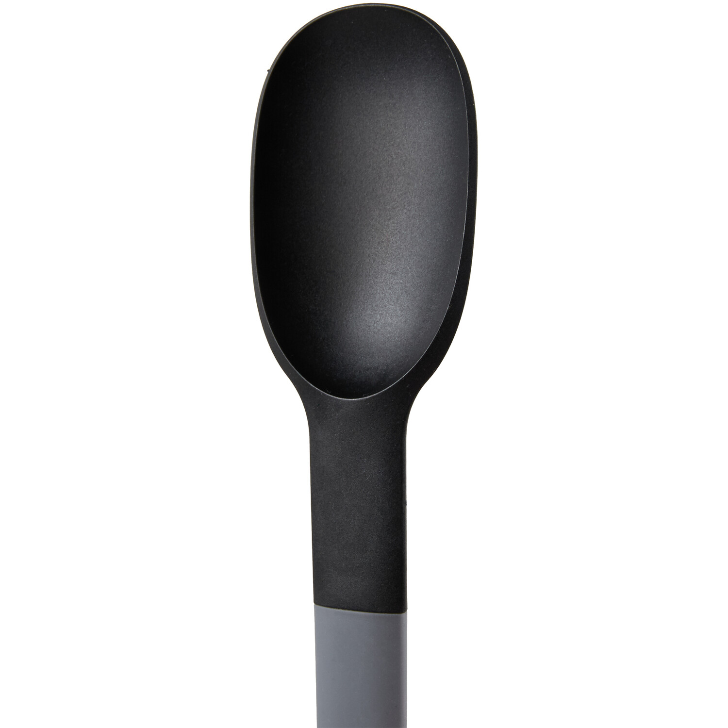 My Kitchen Nylon Solid Spoon with Soft Touch Handle - Black Image 2