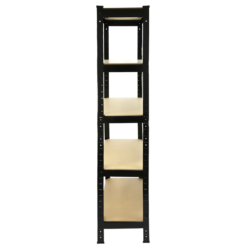 Monster Racking T-Rax Heavy Duty Black Shelving Unit 75cm 4 Pack Image 4