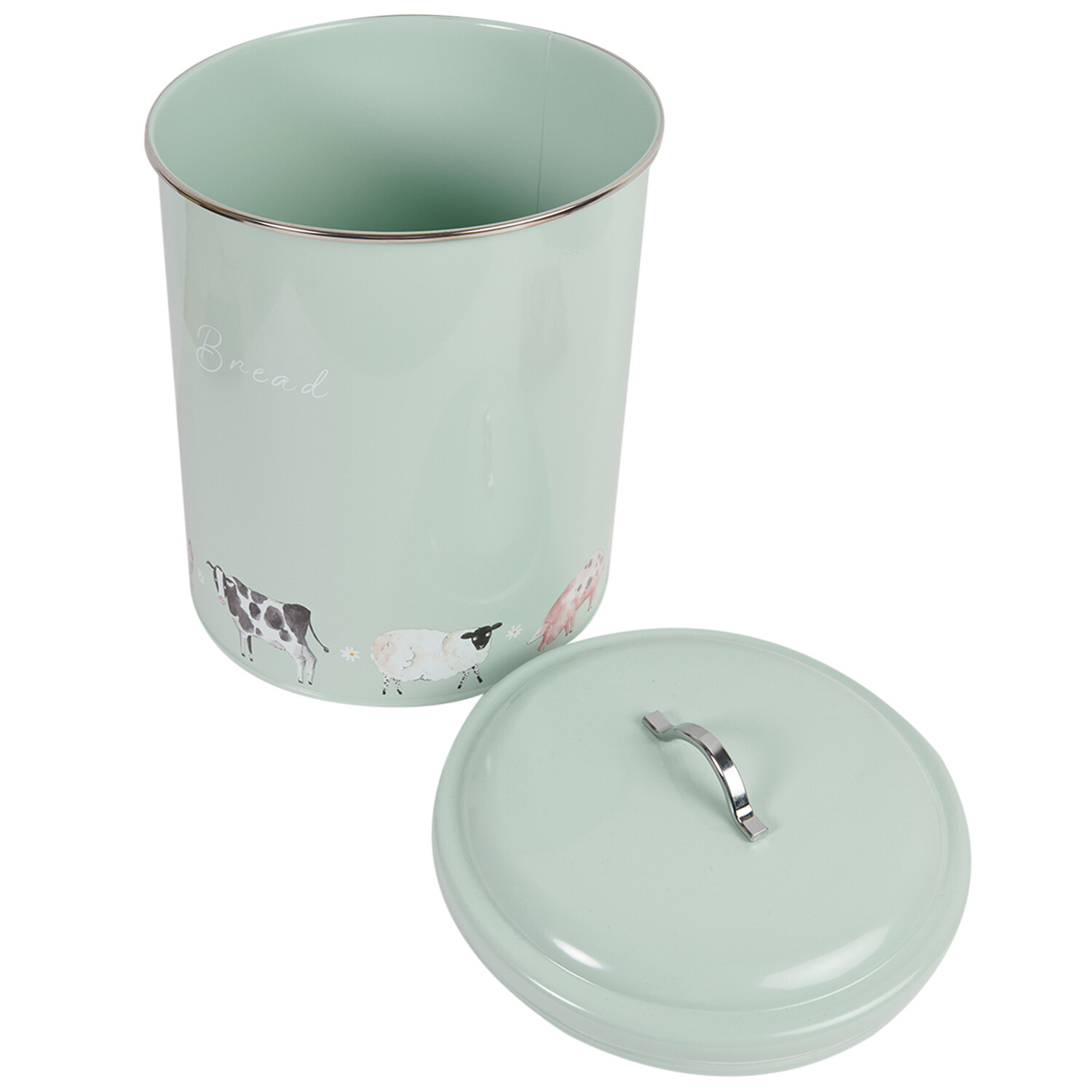 Daisy Farm Bread Canister - Sage Green Image 4