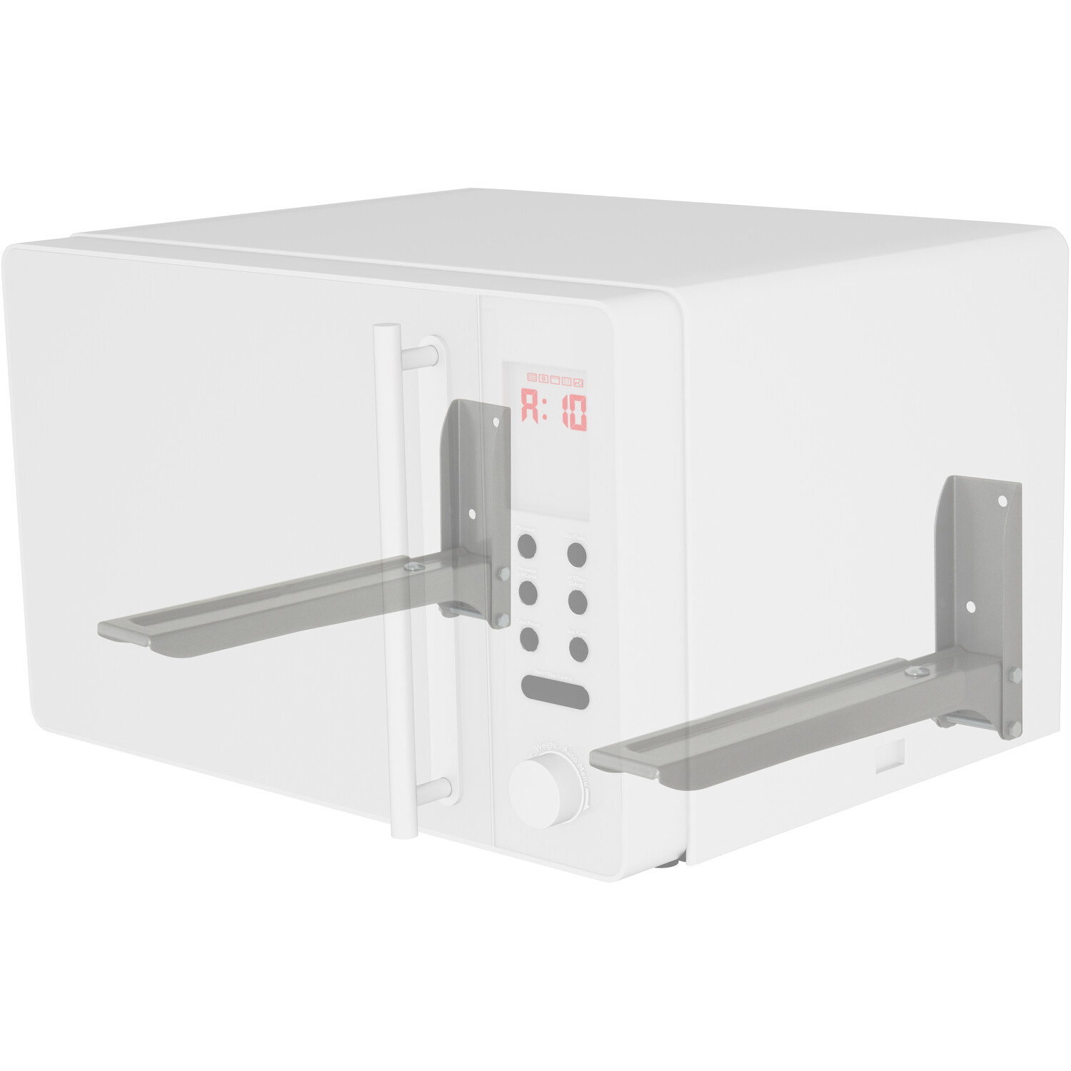 AVF Universal Microwave Wall Bracket - Grey Image 5