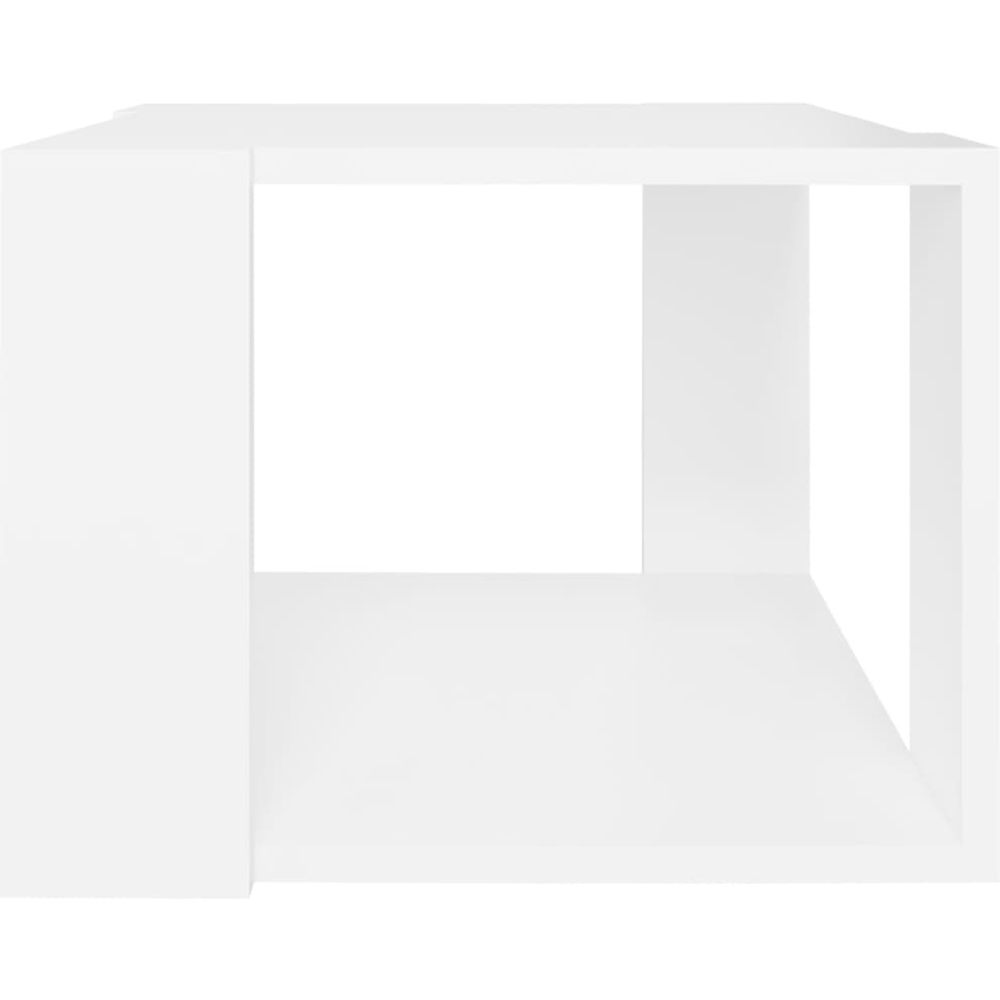 Walplus 2-Tier White Square Coffee Table Image 4