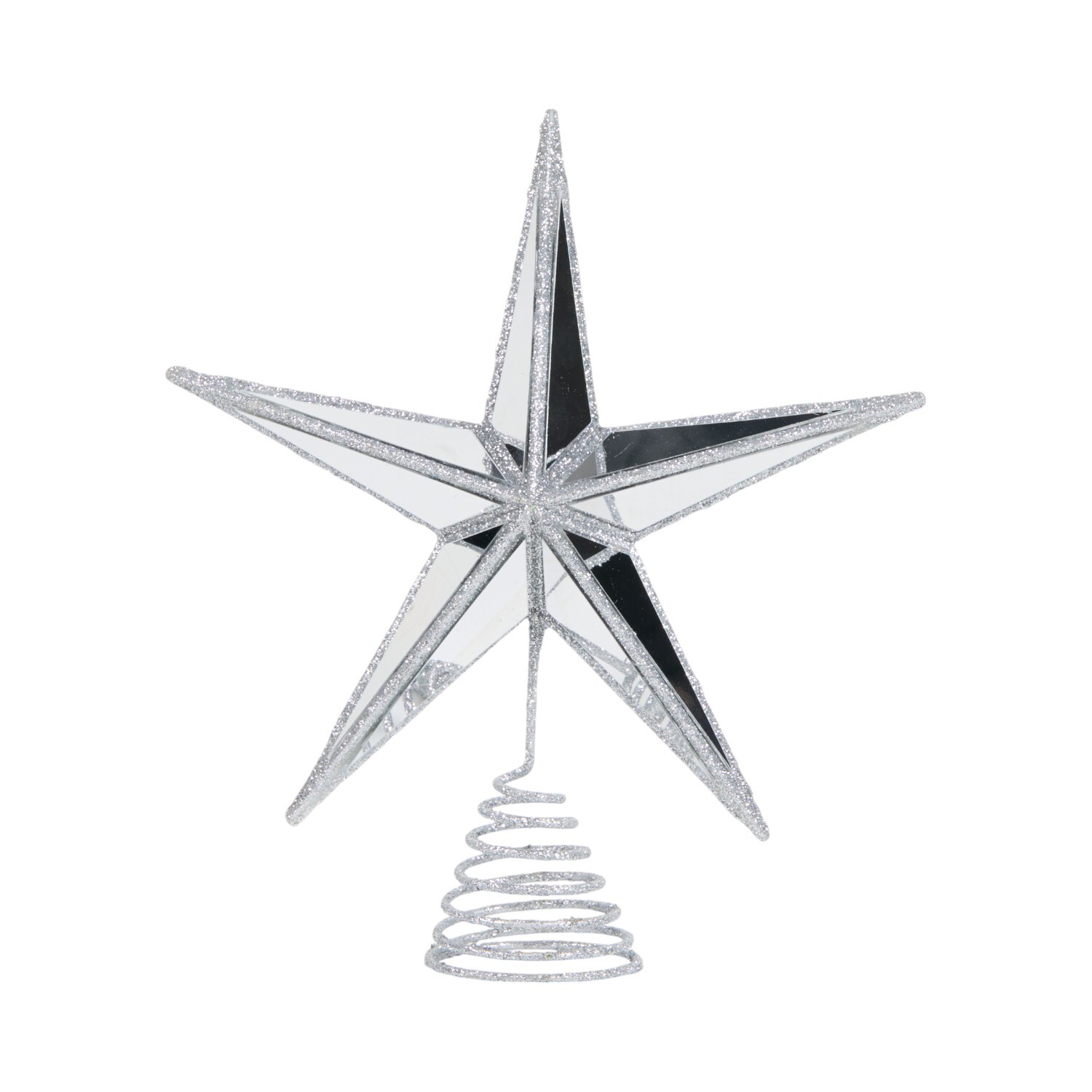 Mirrored Tree Topper Silver Image 3