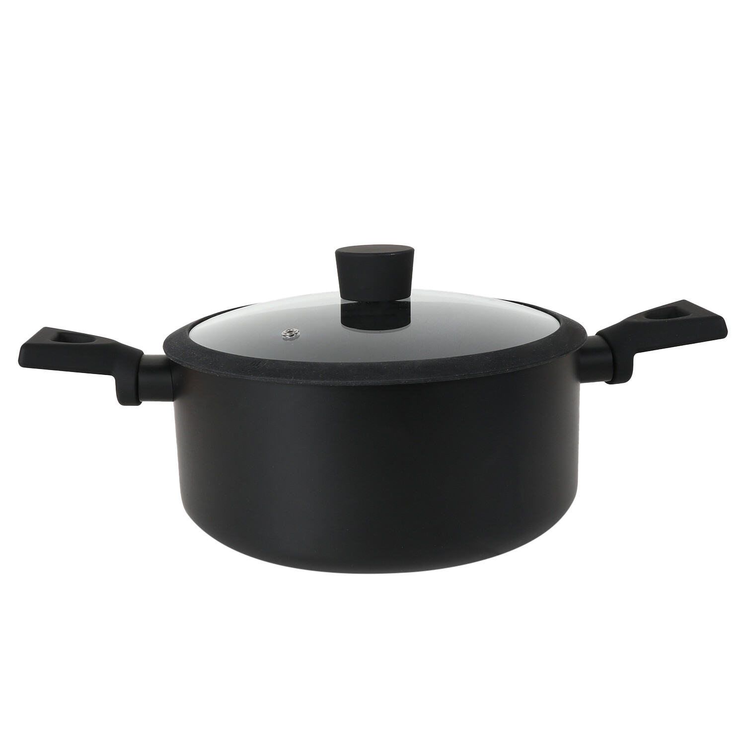 Soft Touch Non Stick Saucepan Set - Black / 18cm Saucepan Image 12