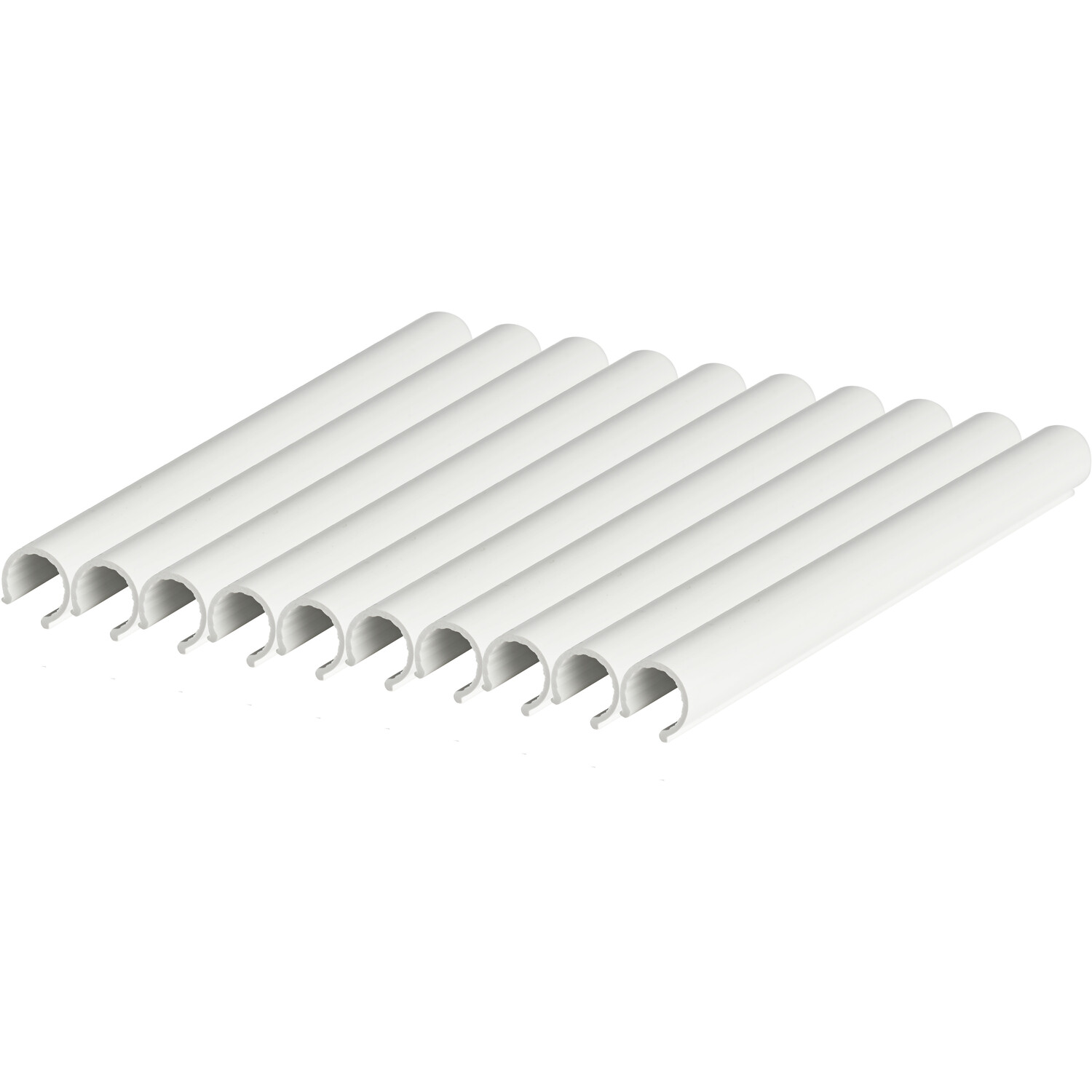 Pack of 10 Pipe Covers - White Image 2