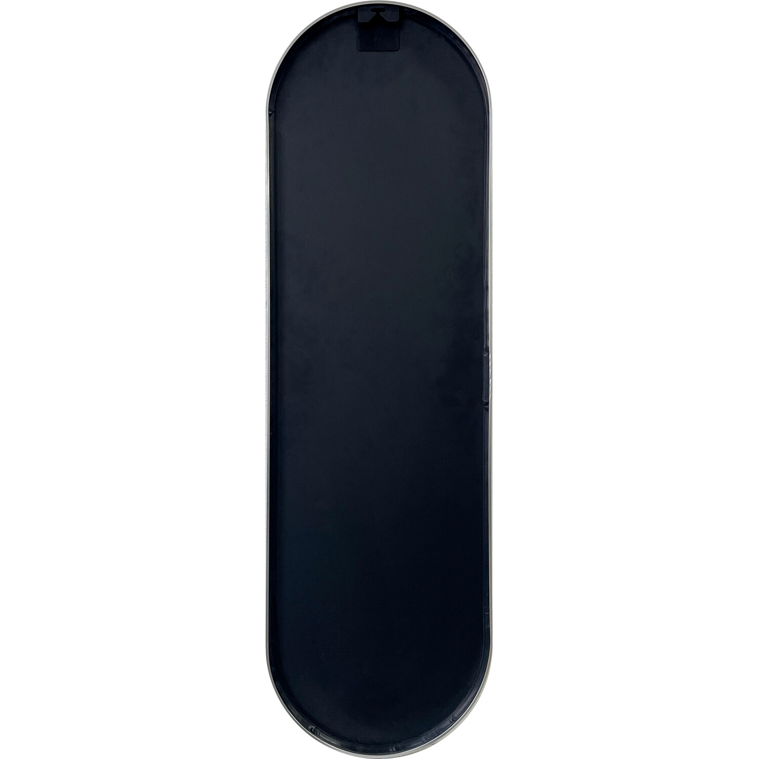 Silver Metal Framed Pill Mirror Silver Image 5