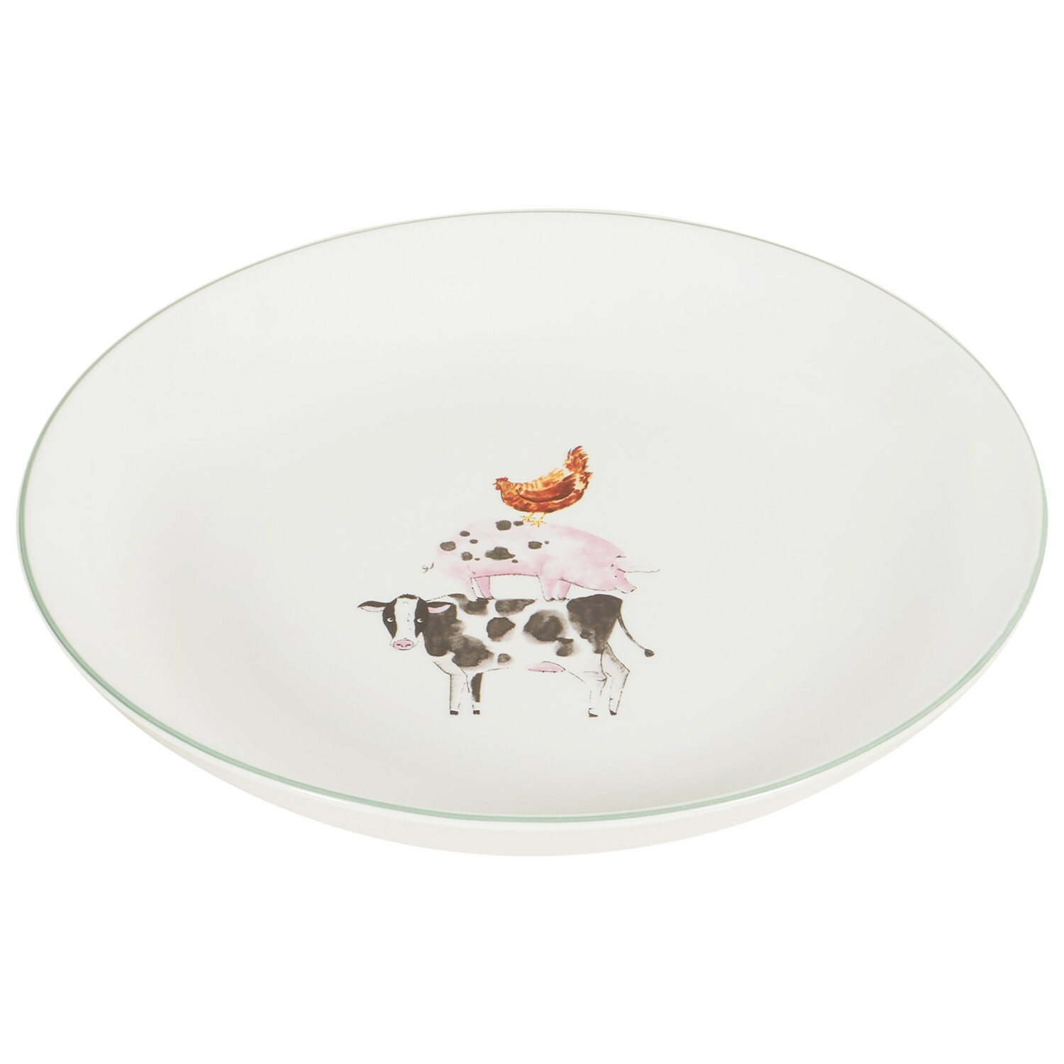 Daisy Farm Serving Bowl - White Image 3