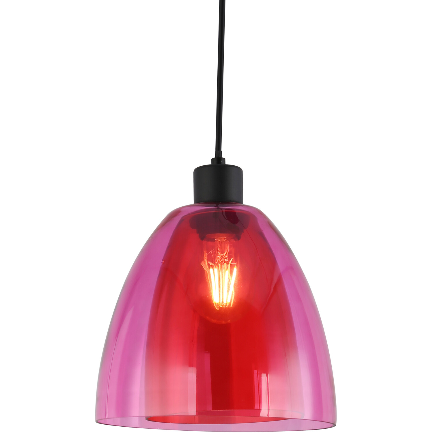 Eden Glass Pendant - Pink Image 5