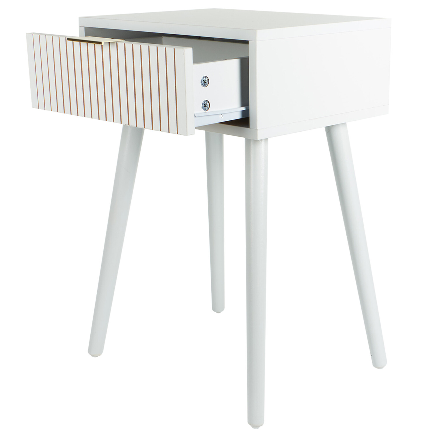Maddison Bedside Table - White Image 5