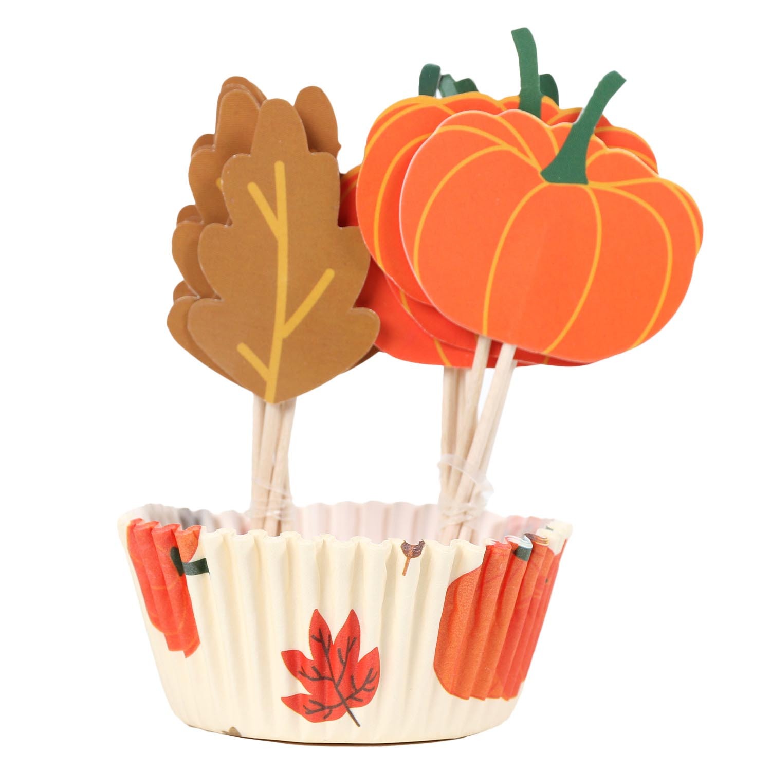 Autumn Cupcake Cases - Orange Image 4