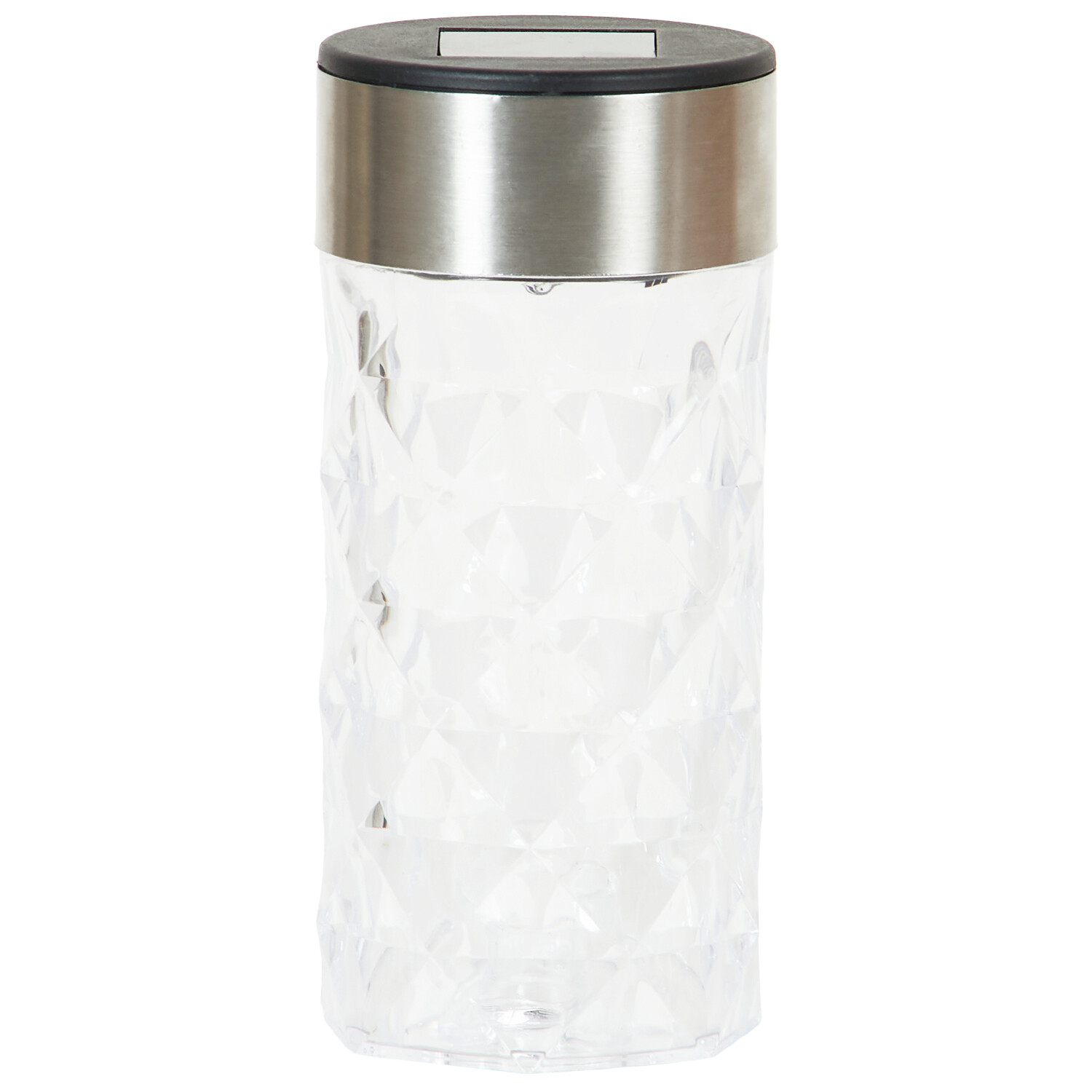 2 in 1 Solar Crystal Effect Light - Black and Clear Image 5