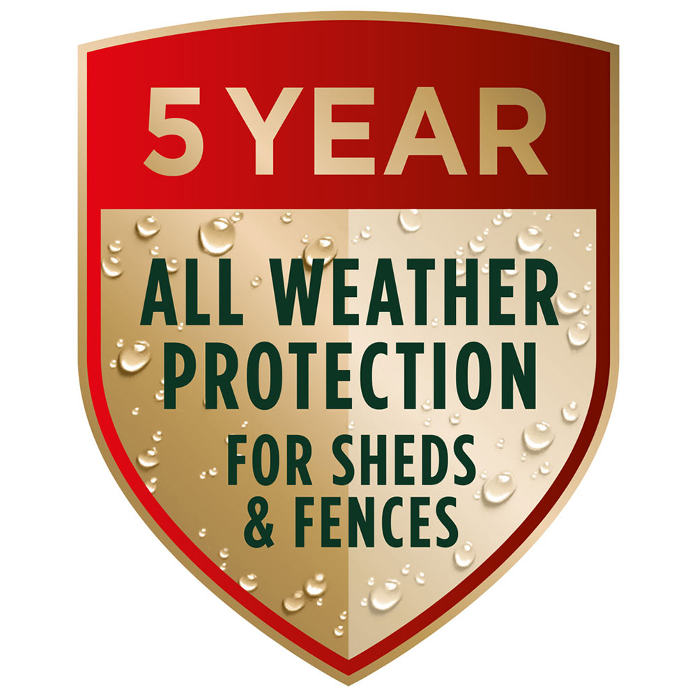 Cuprinol 5 Year Ducksback Harvest Brown Exterior Wood Paint 5L Image 4