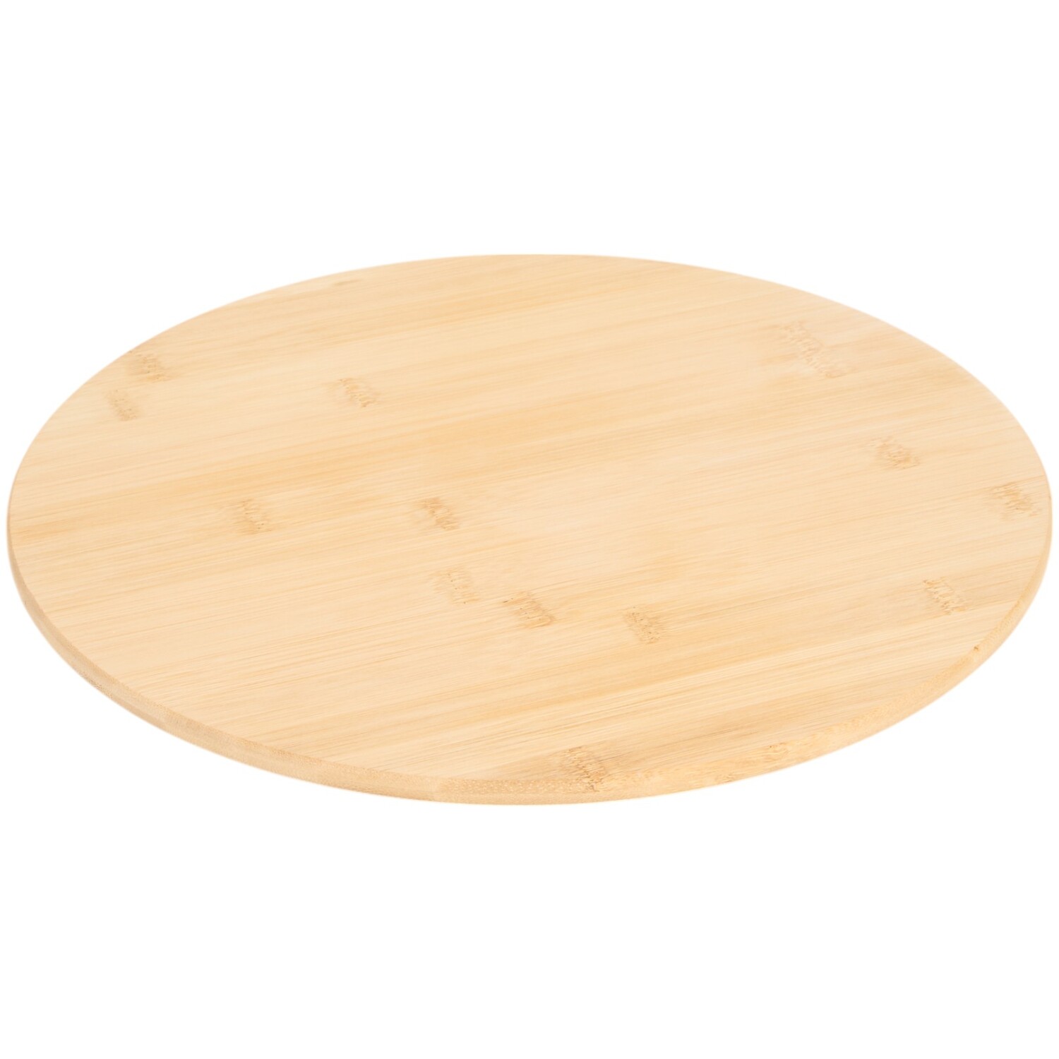 Large Round Bamboo Lazy Susan Natural Image 2