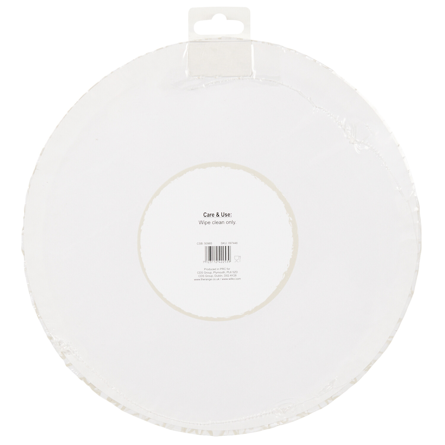 Hearts Round Cake Board - Neutral Image 2