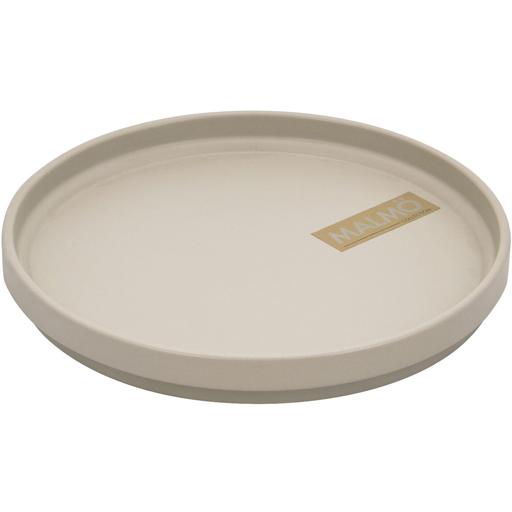Malmo Stacking Side Plate - Greige Image 2