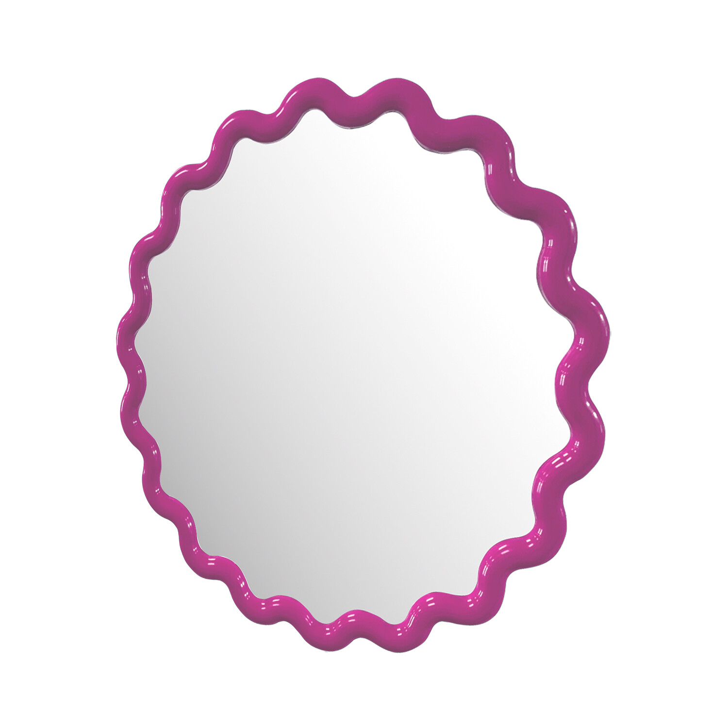 Colourful Wave Round Mirror Image 8