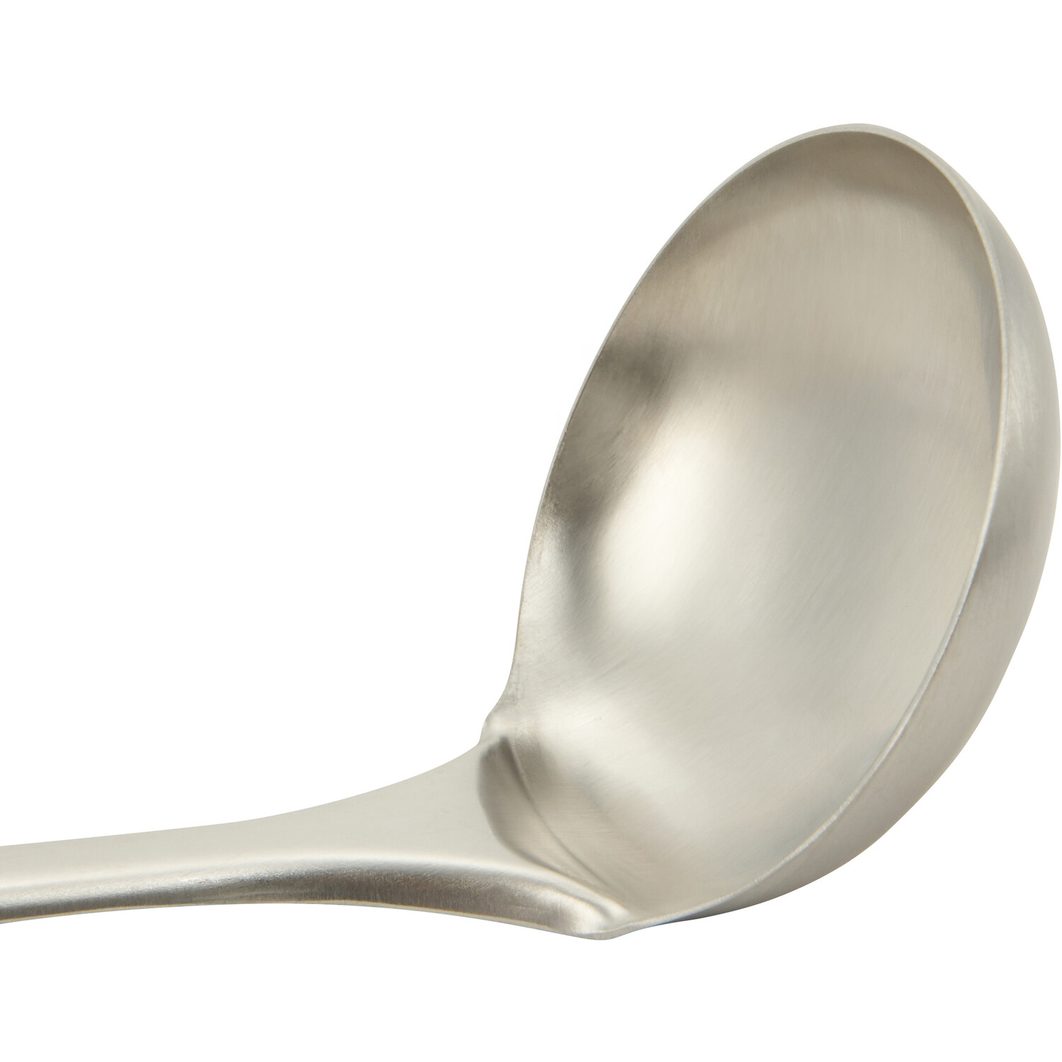 Kitchenmaster Stainless Steel Ladle with Black Soft Touch Handle Image 3