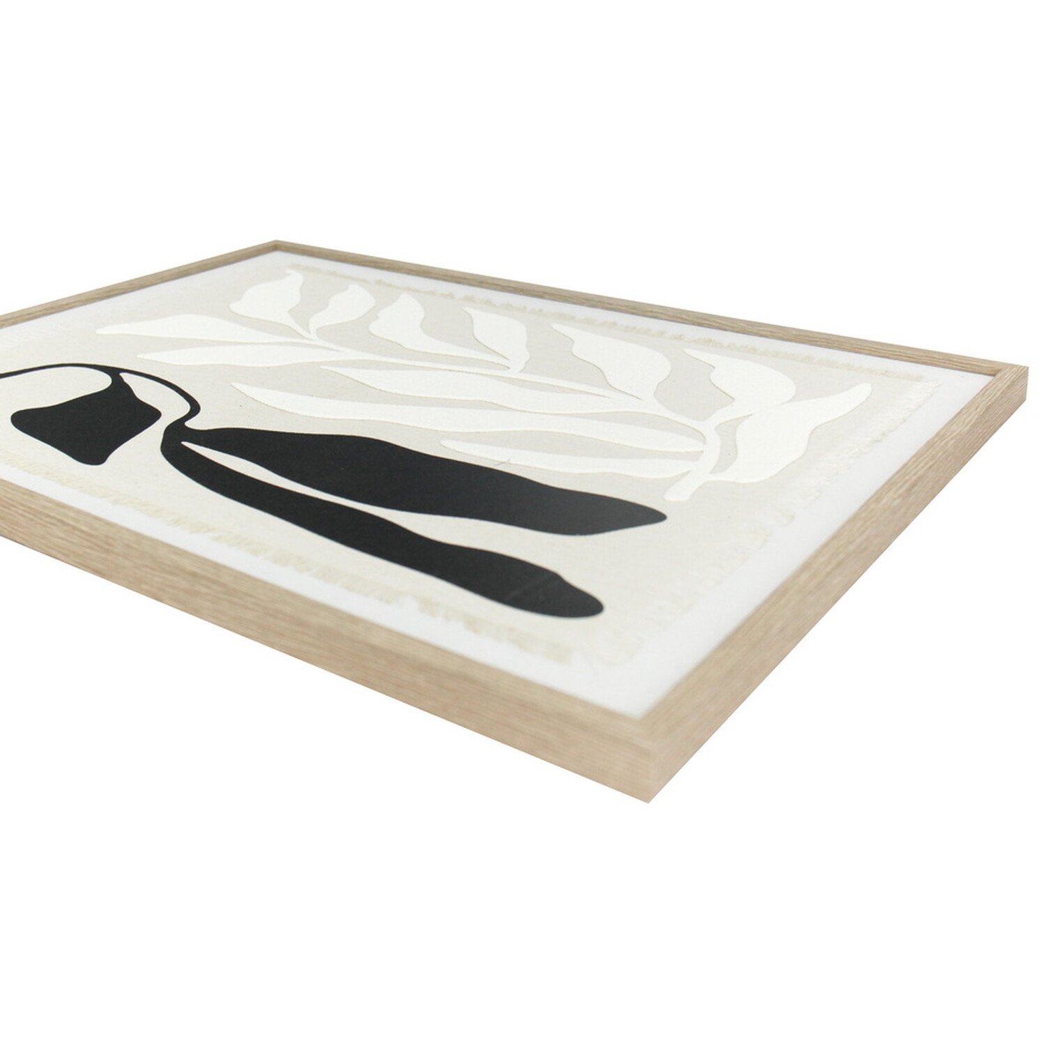 Sculpt Linen Framed Wall Art - Monochrome Image 6