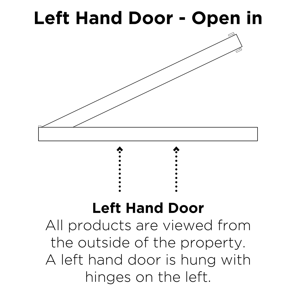 Crystal-Direct Eaton Blue GRP Clear Glass Left Hand Open Front Door 890 x 2090mm Image 3