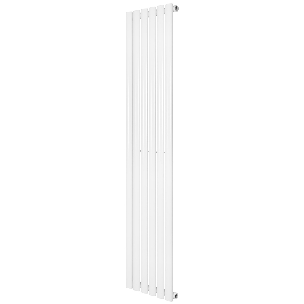 2881 Radiator MonsterShop 2881 BTU White Oval Single Column Radiator 1600 x 360mm | Wilko