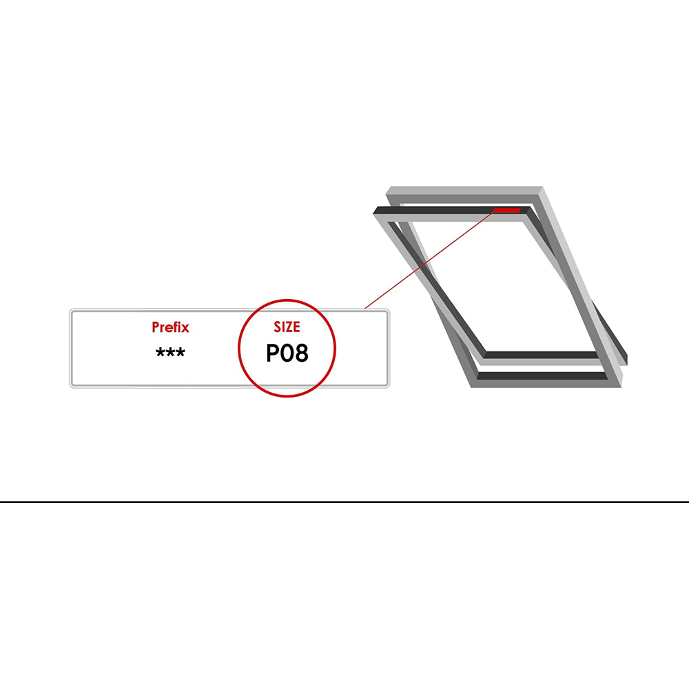 Bloc Blinds Light Grey Blackout Silver Frame Size P08 Velux Roof Window Skylight Blind Image 4