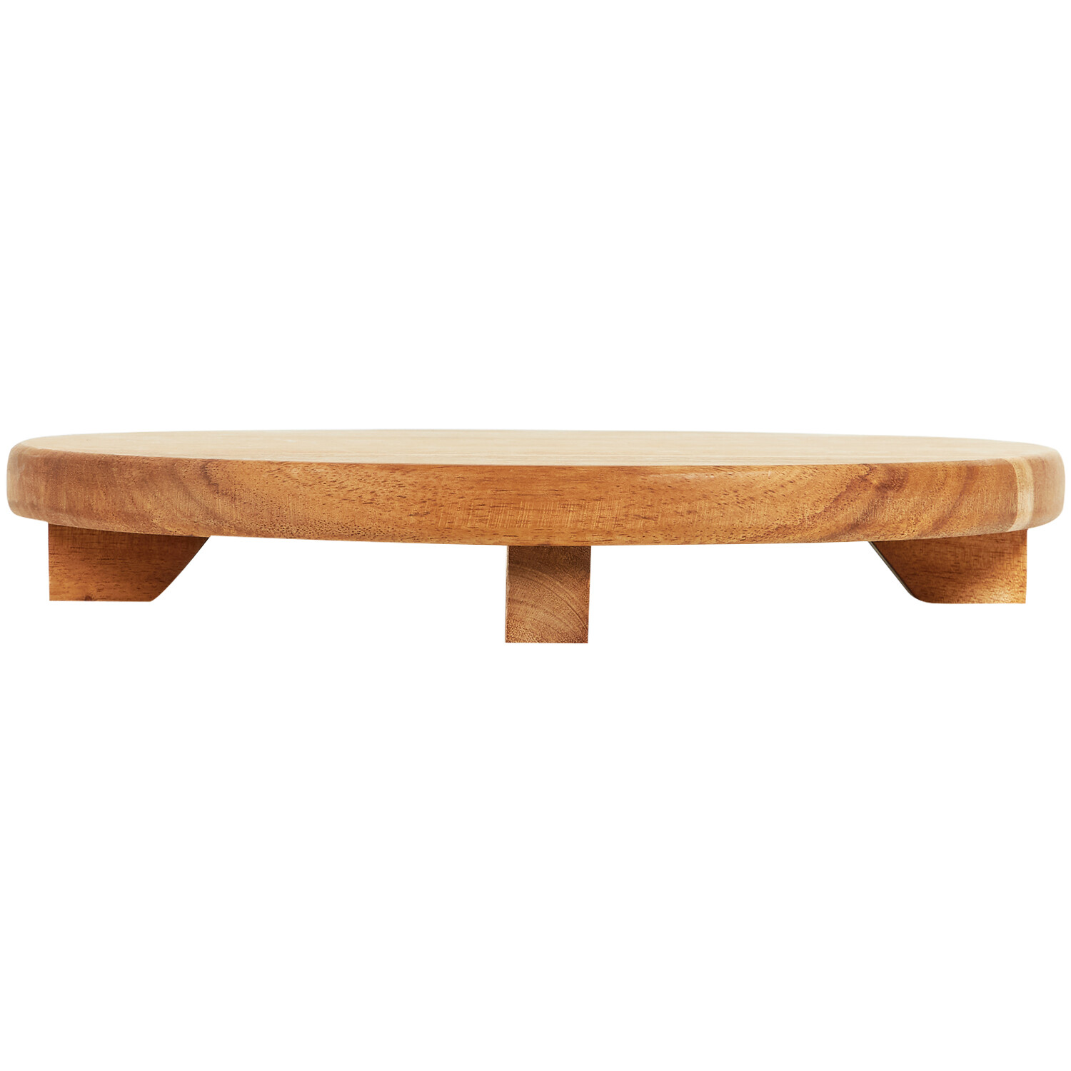 Wooden Footed Tray - Natural Image 3