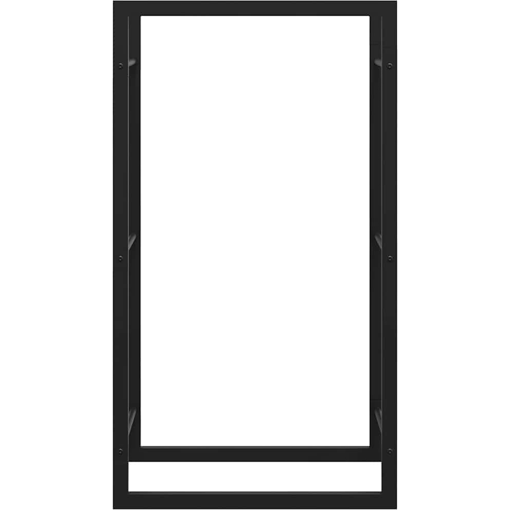 Walplus Matt Black Firewood Log Holder 50 x 28 x 94cm Image 5