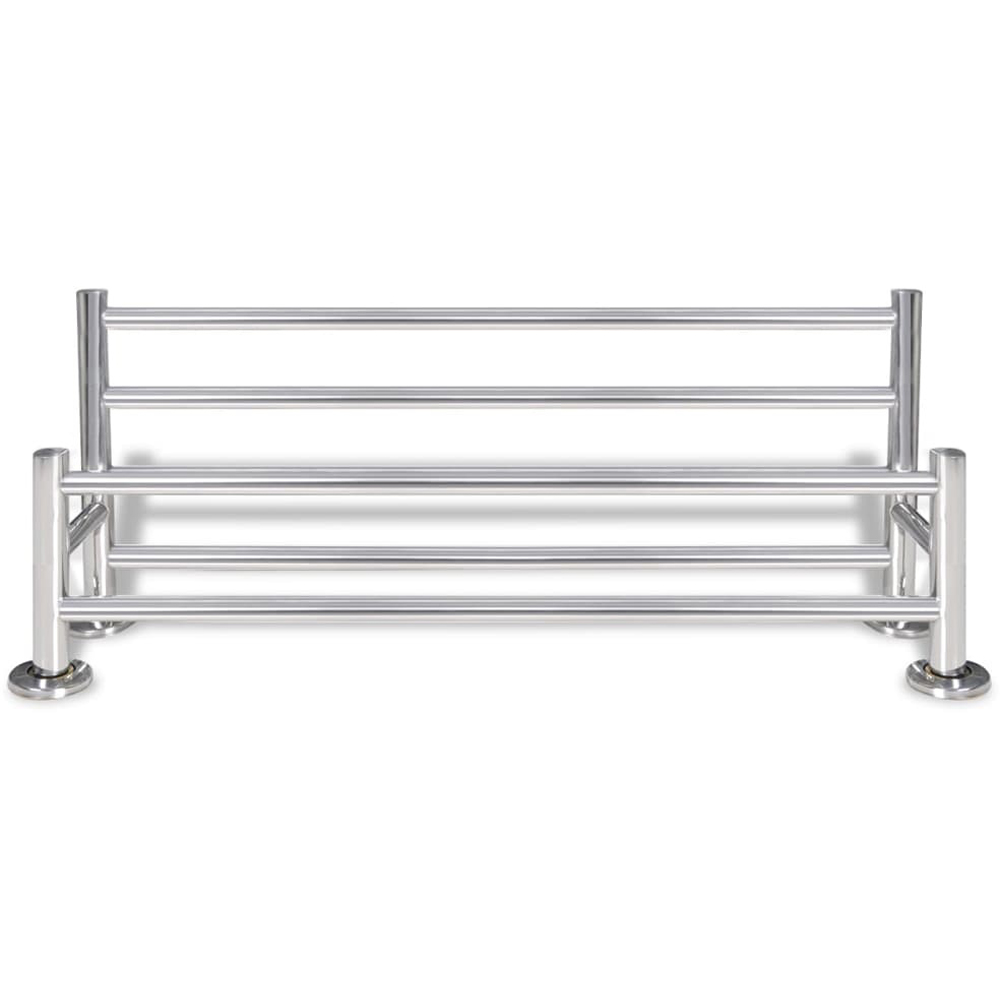 Walplus 6 Tubes Silver Stainless Steel Wall Mounted Towel Rack 60cm Image 4