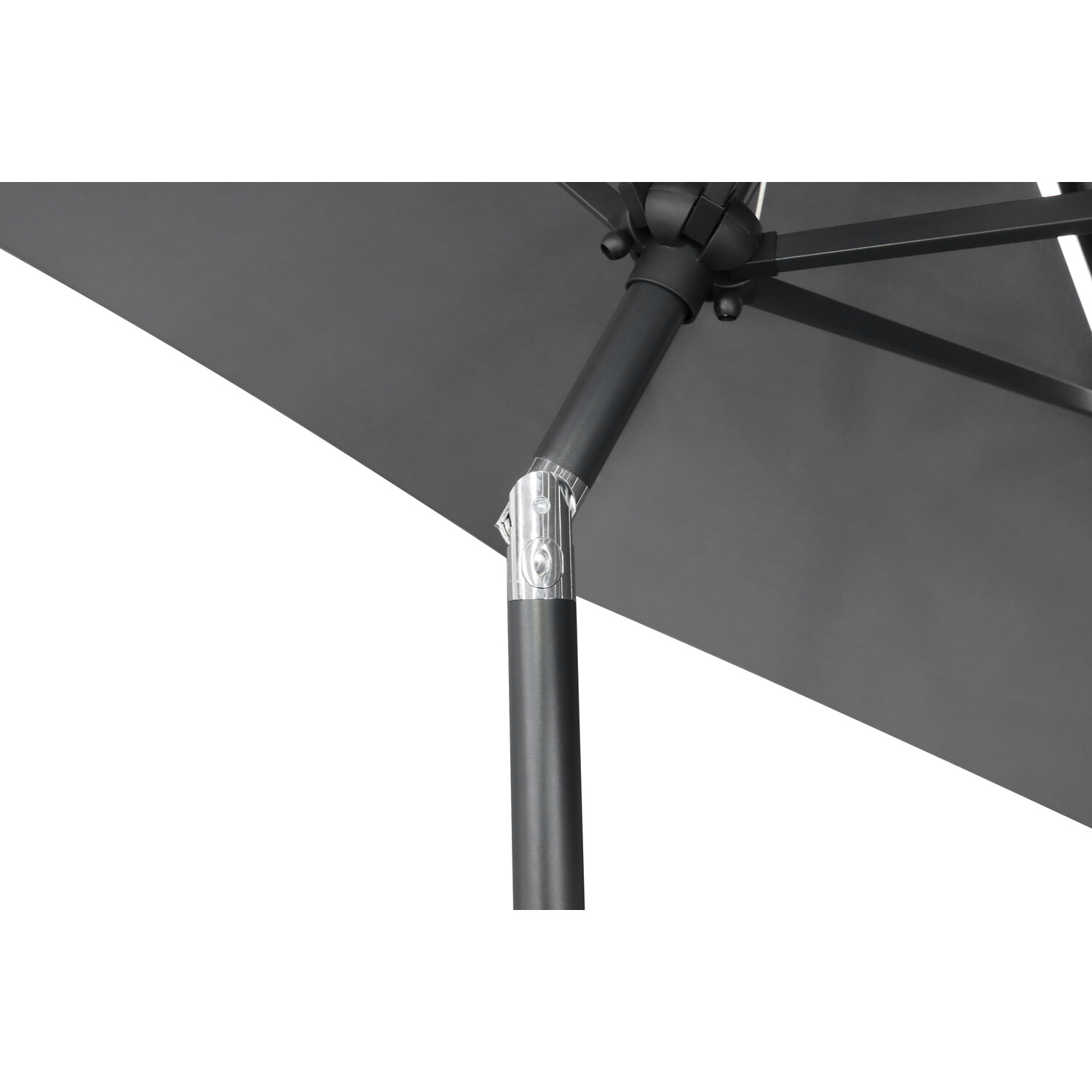 Outdoor Essentials Grey Removable LED Parasol 2.7m Image 9