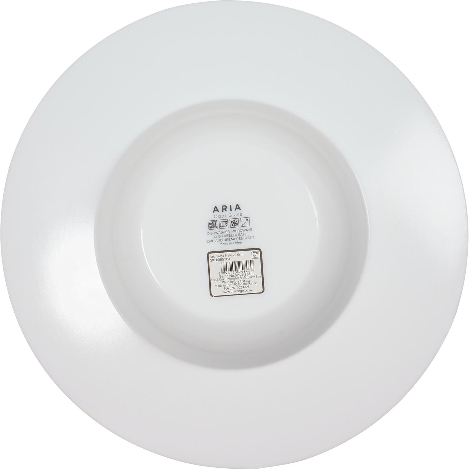 Aria Pasta Plate - White Image 2