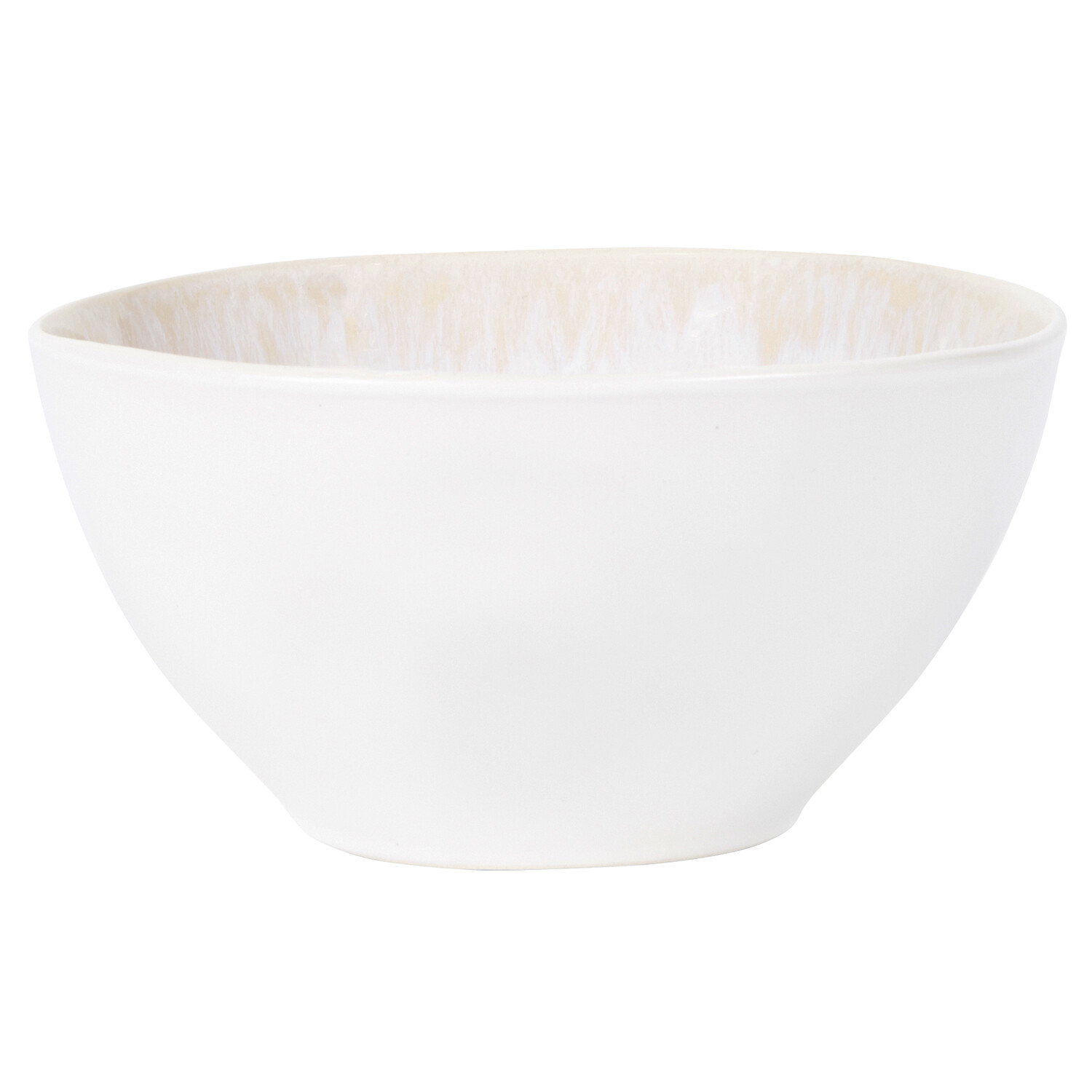 White Textured Bowl - White Image 3