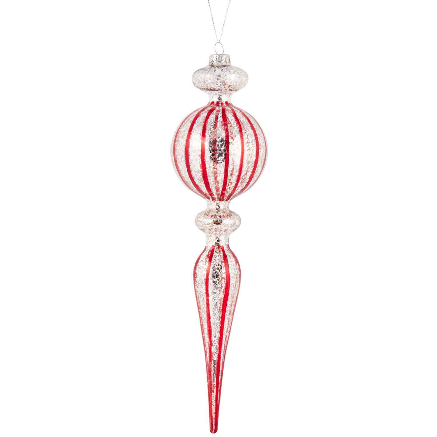 Antique Candy Cane Droplet - Red Image