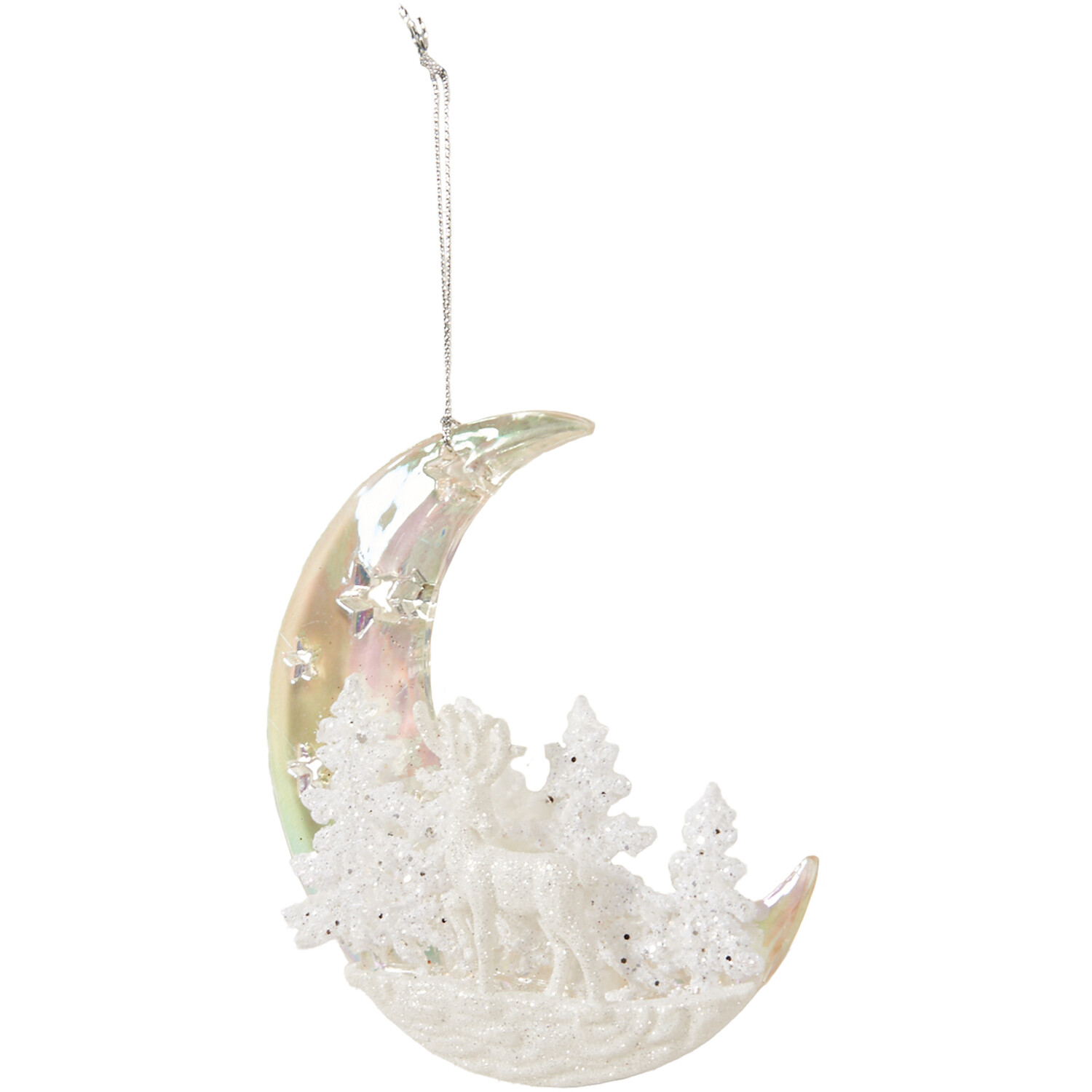 Half Moon Forest Scene Decoration - Silver Image 6