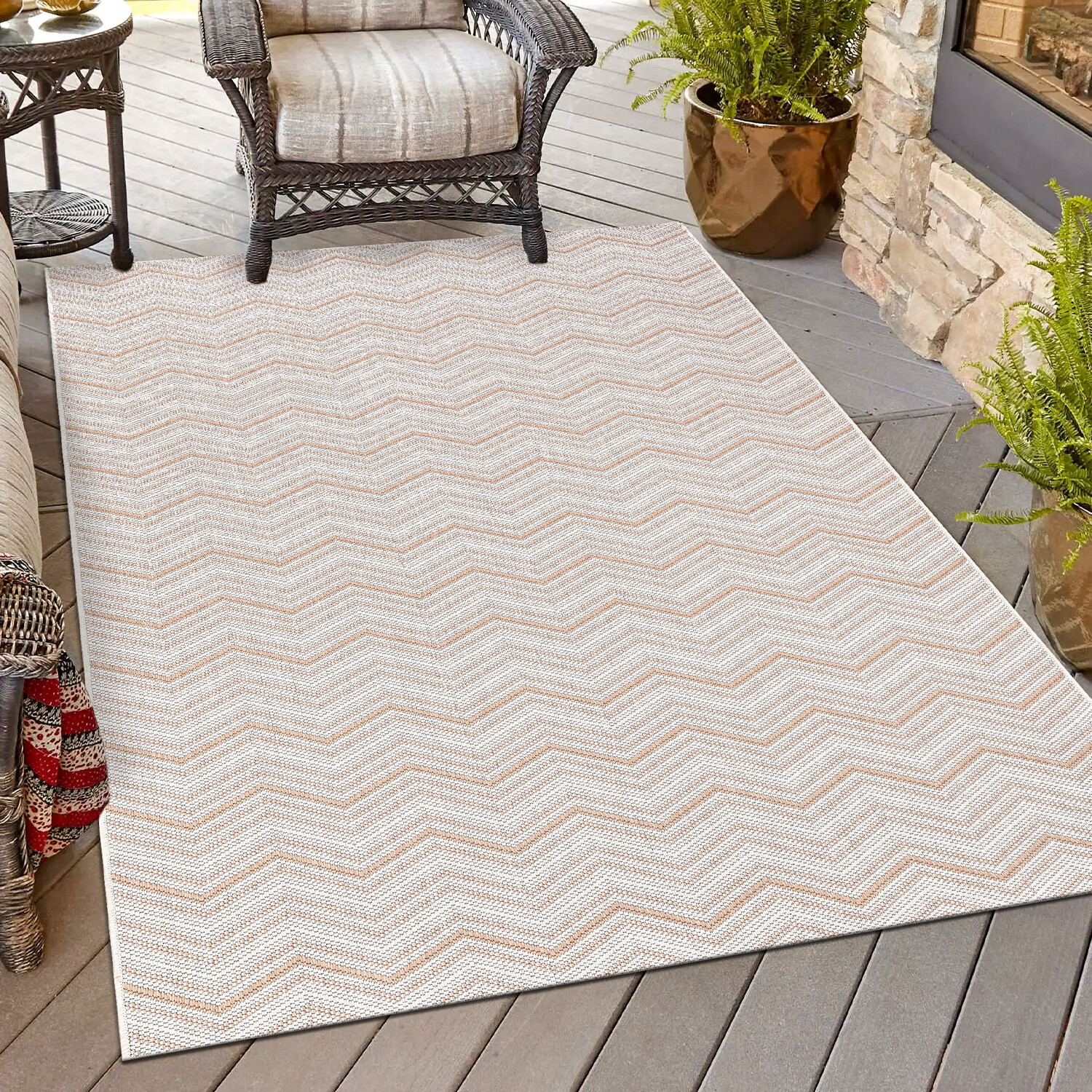 New York Zig Zag Rug - Natural / 160cm Image 2