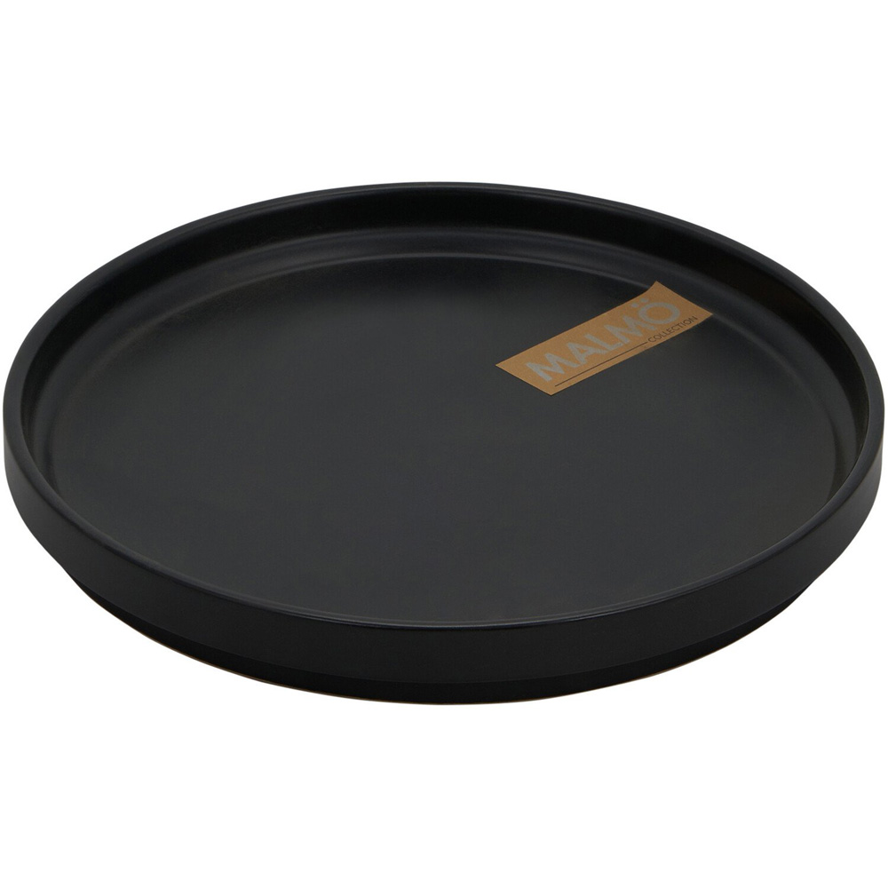 Malmo Stacking Side Plate - Black Image 2