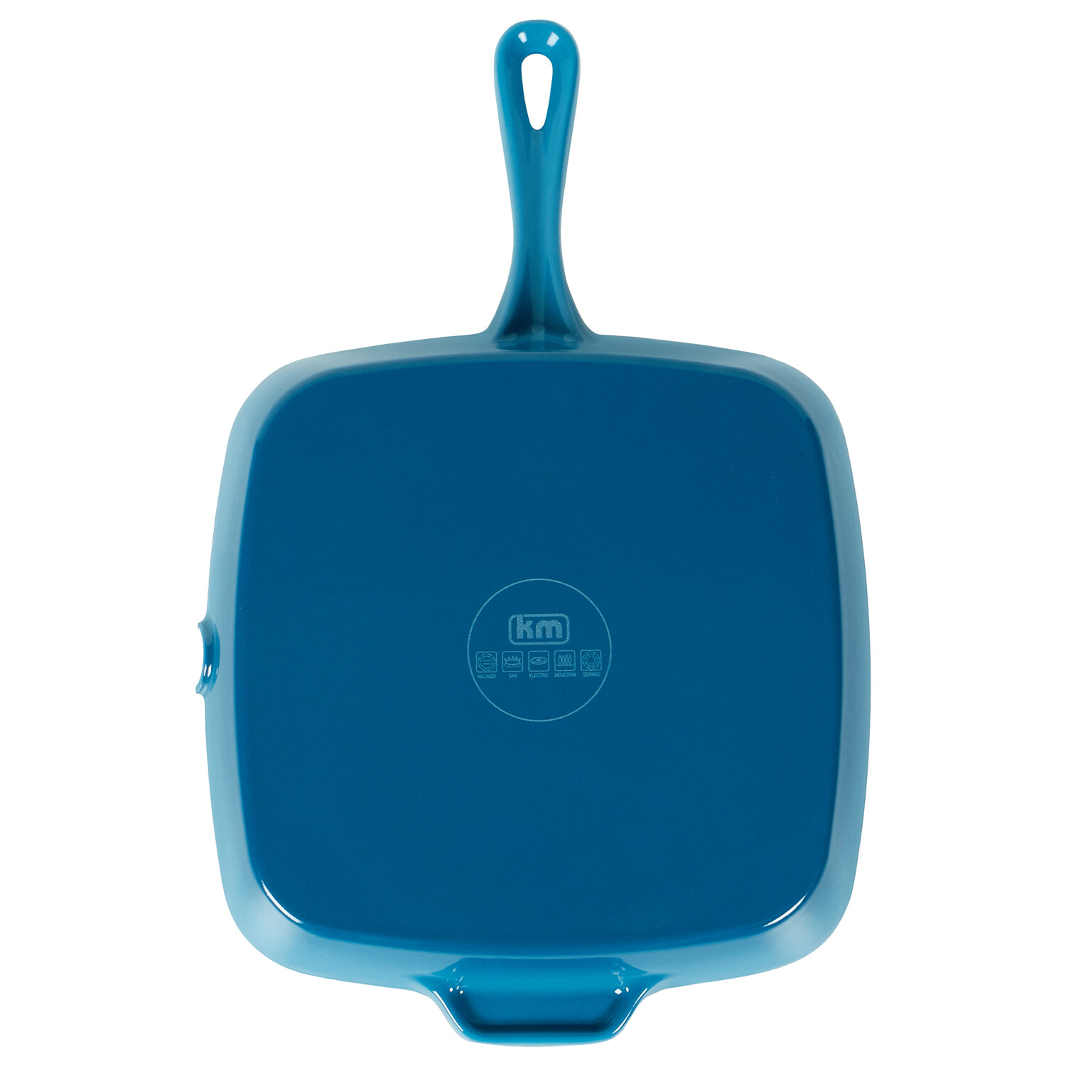 Kitchen Master Blue Square Griddle Pan - Blue Image 2