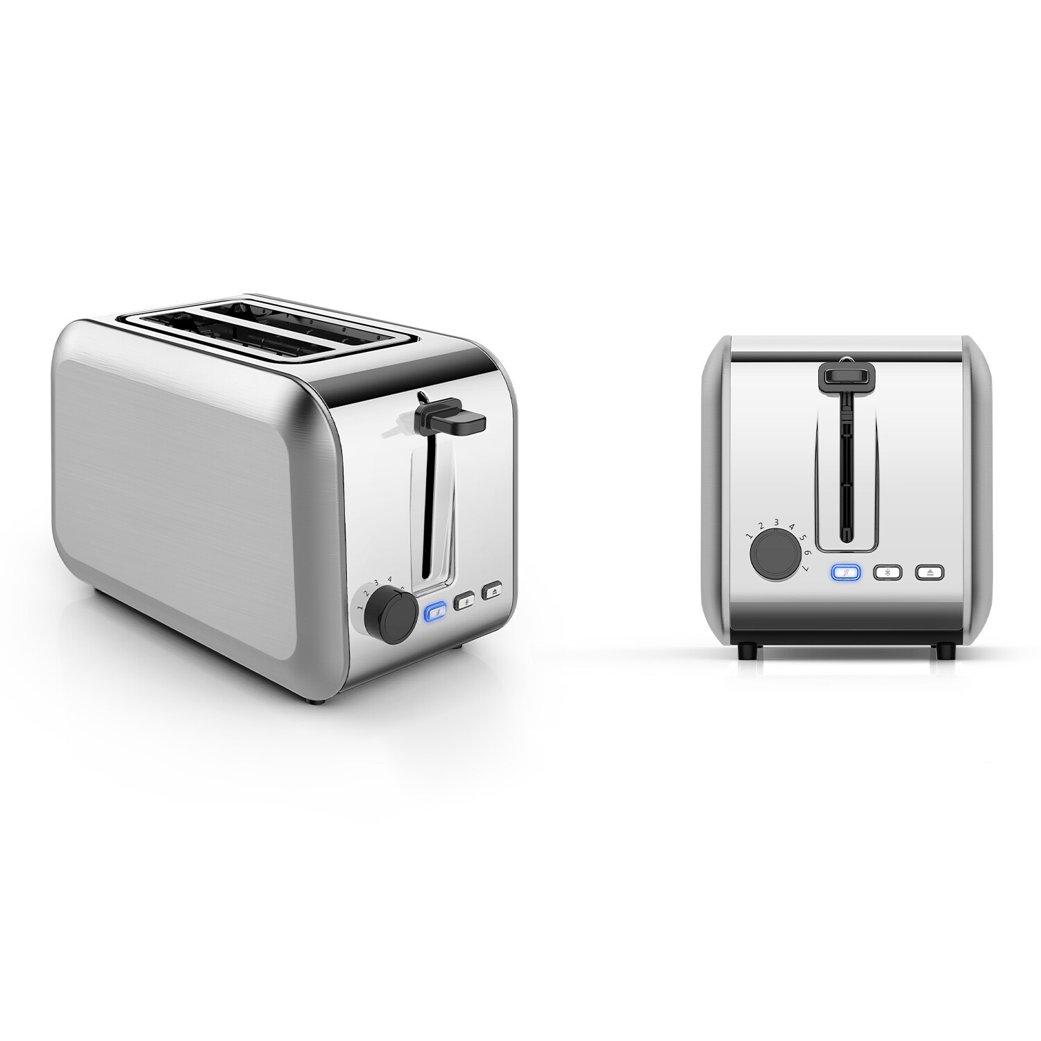 Stainless Steel 2 Slice Toaster - Silver Image 2