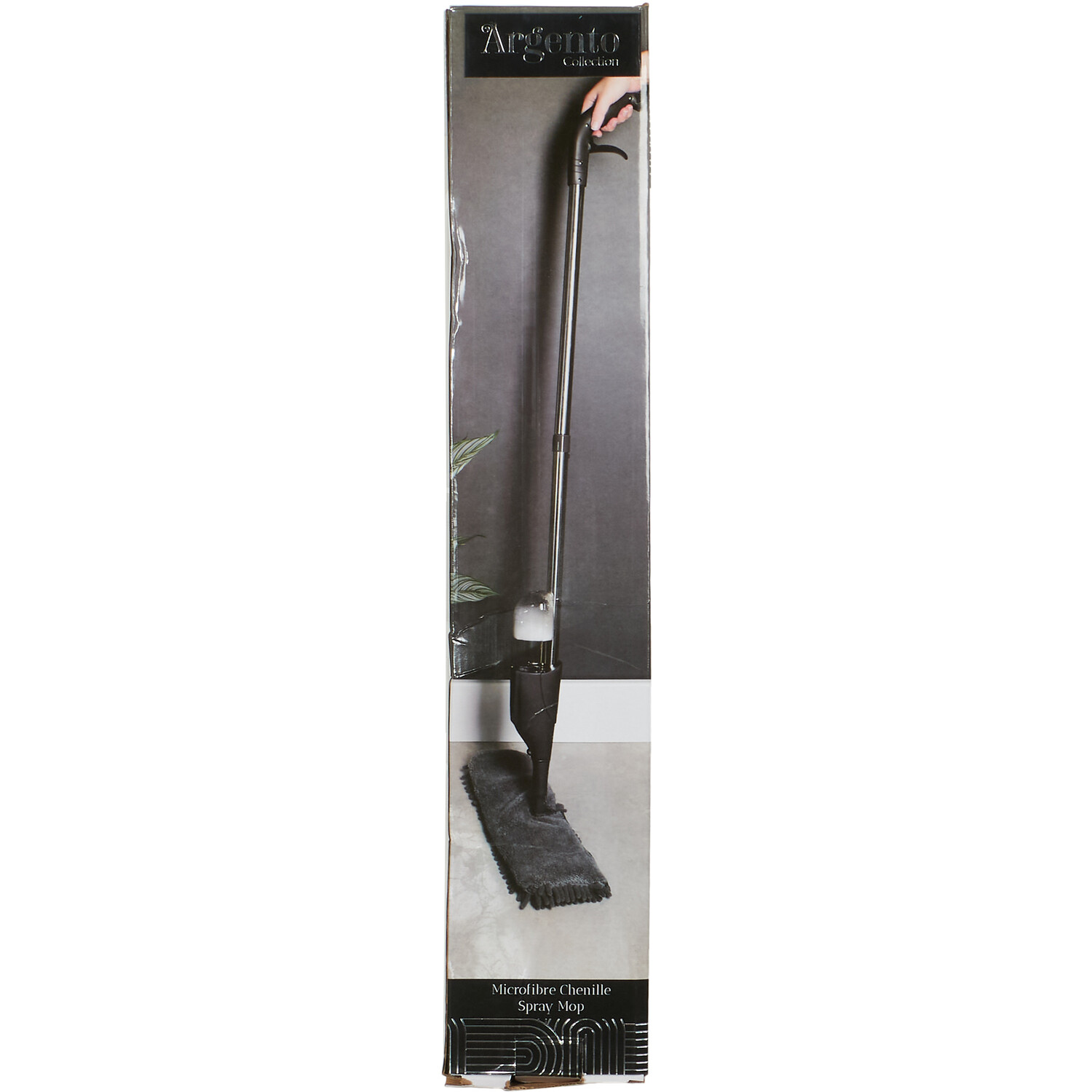 Microfibre Chenille Spray Mop - Black Image 4