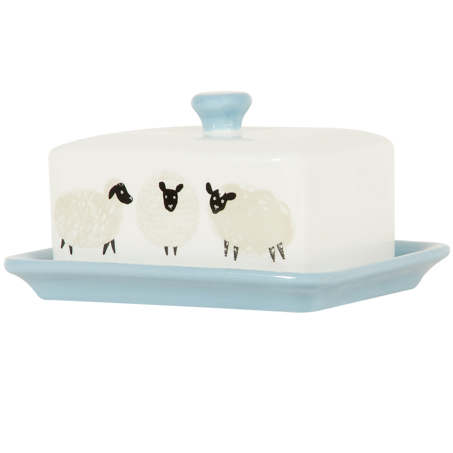 Highland Flock Butter Dish Colour Knob - Multicolour Image 2