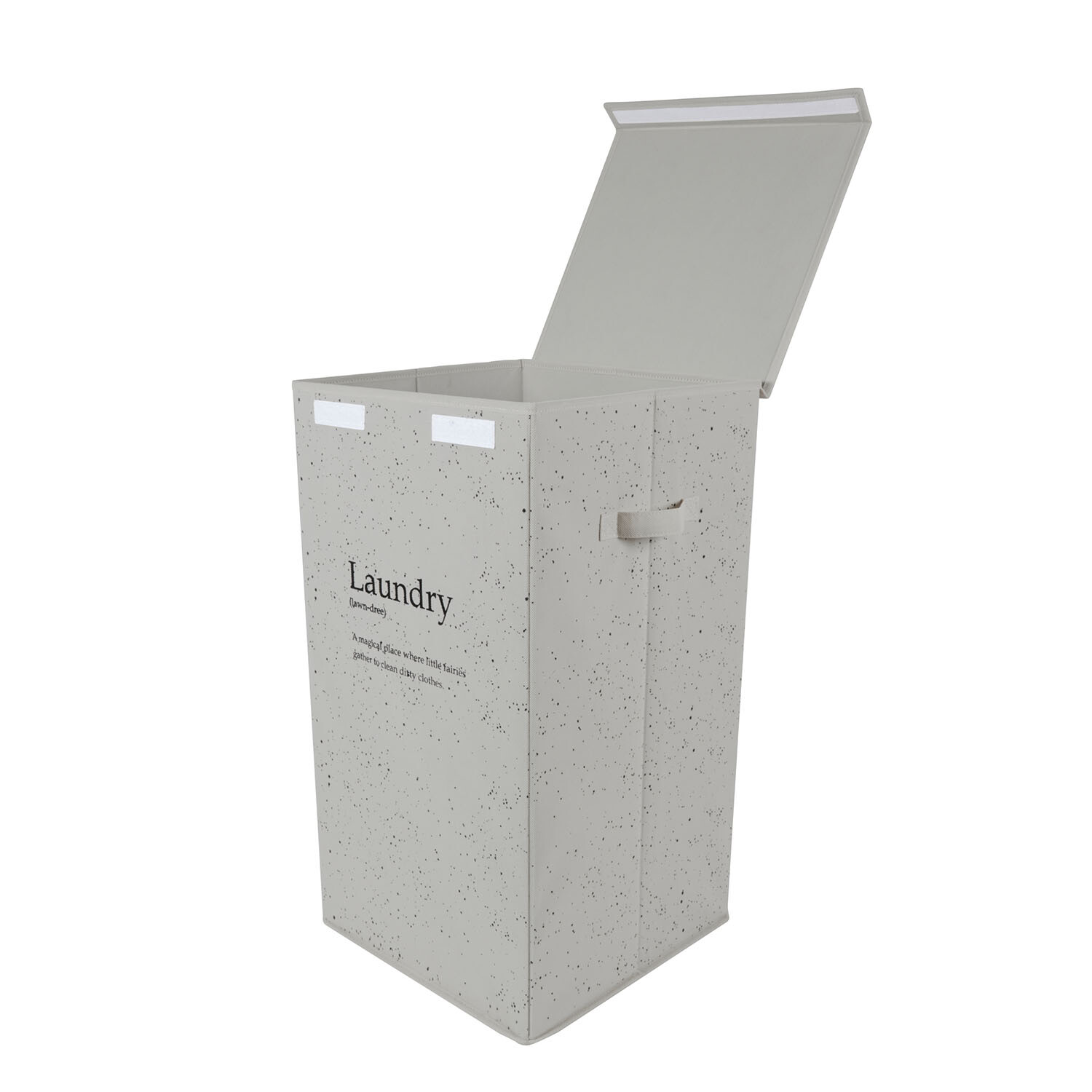 Speckle Folding Laundry Hamper - Grey Image 5