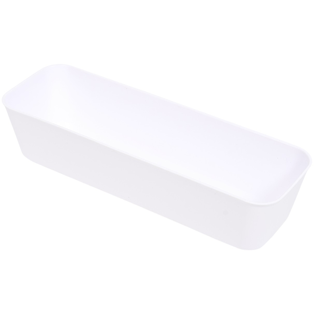 Long Multi Purpose Plastic Storage Tray 3 Pack Image 4