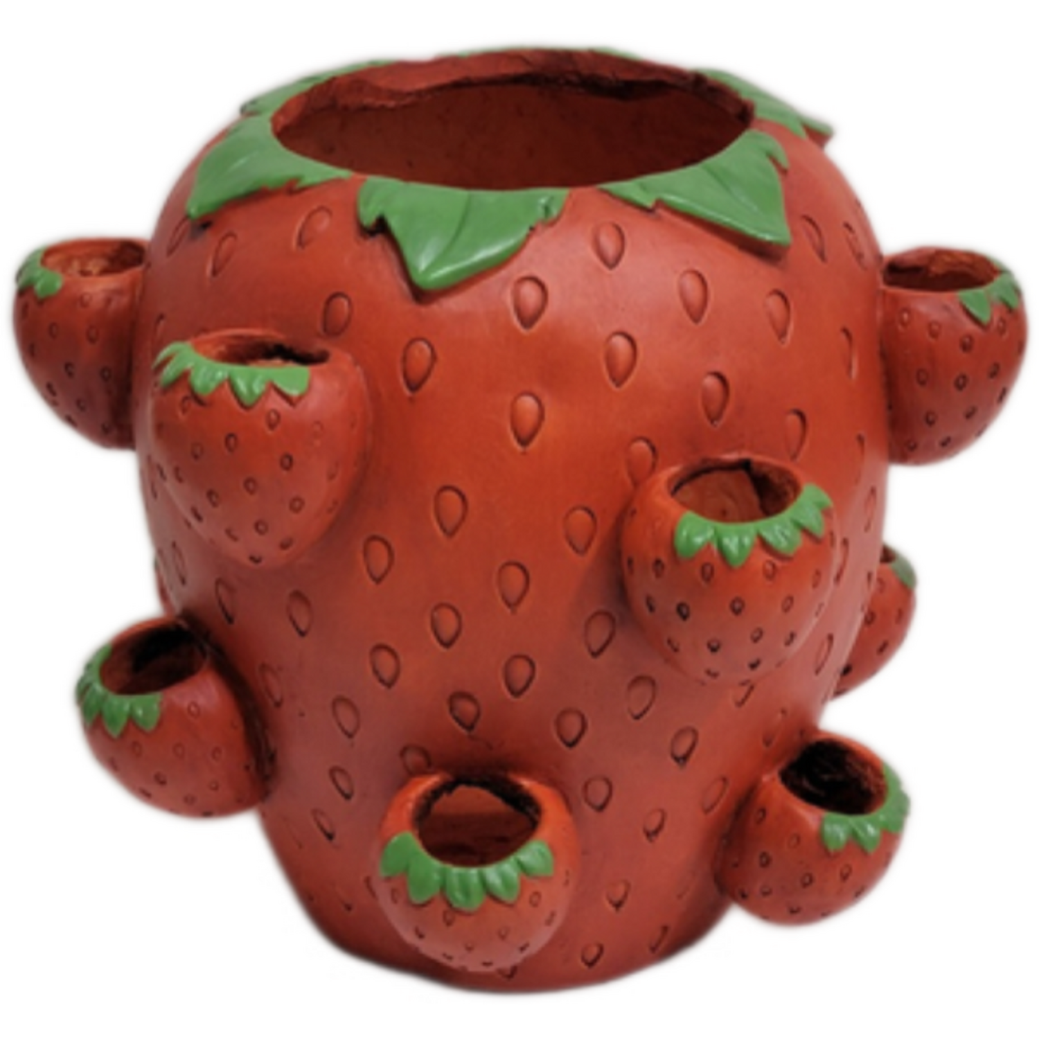 Strawberry Shaped Planter Red Image 2
