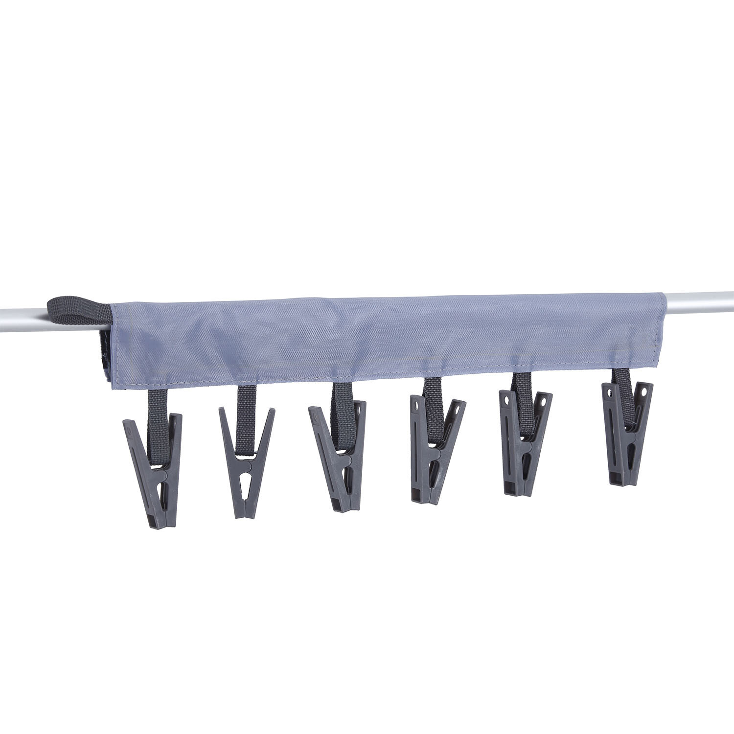 Pack of 2 Indoor Airer 6 Peg Attachment - Silver Image 4