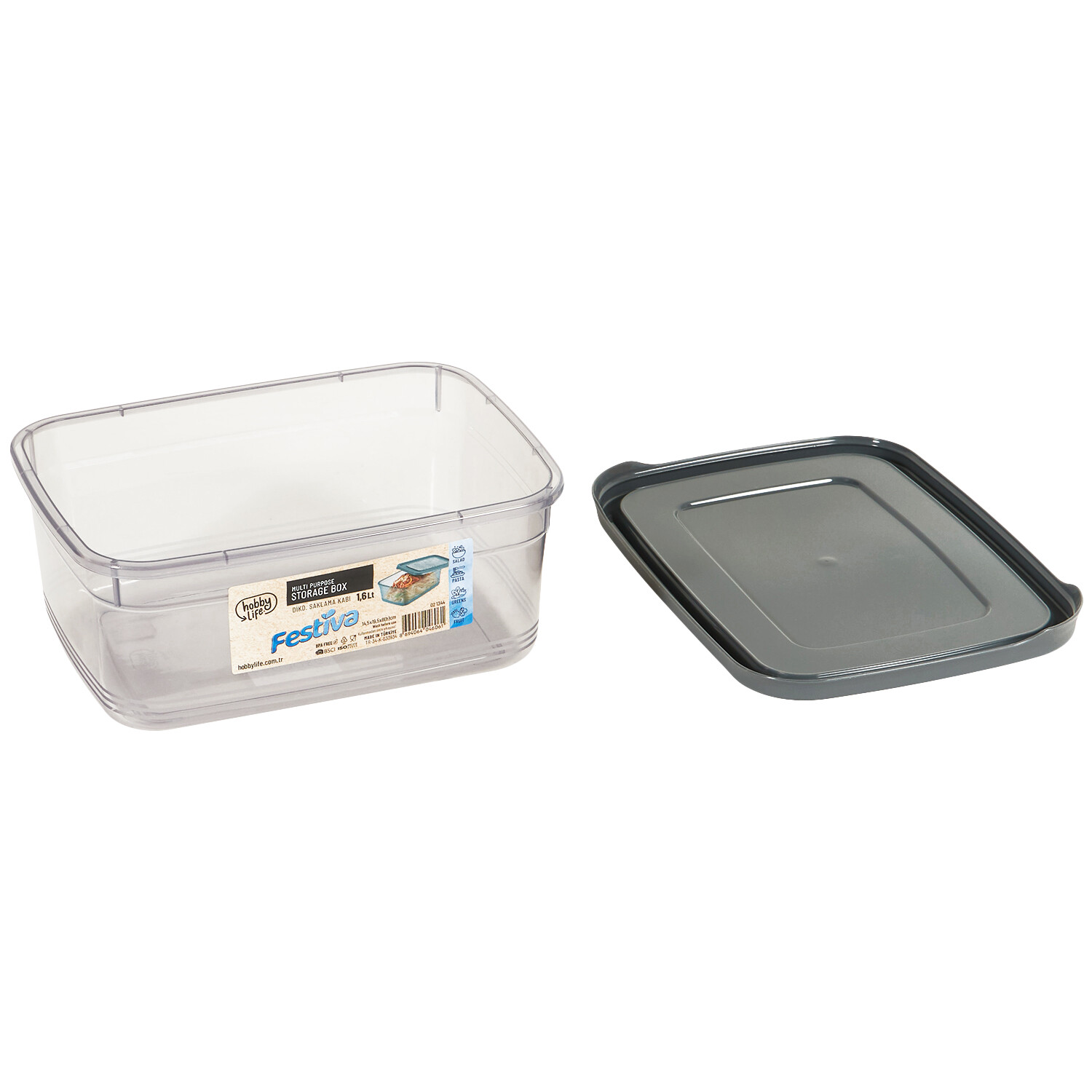 Storage Box Black - Black / 1.6l Image 4