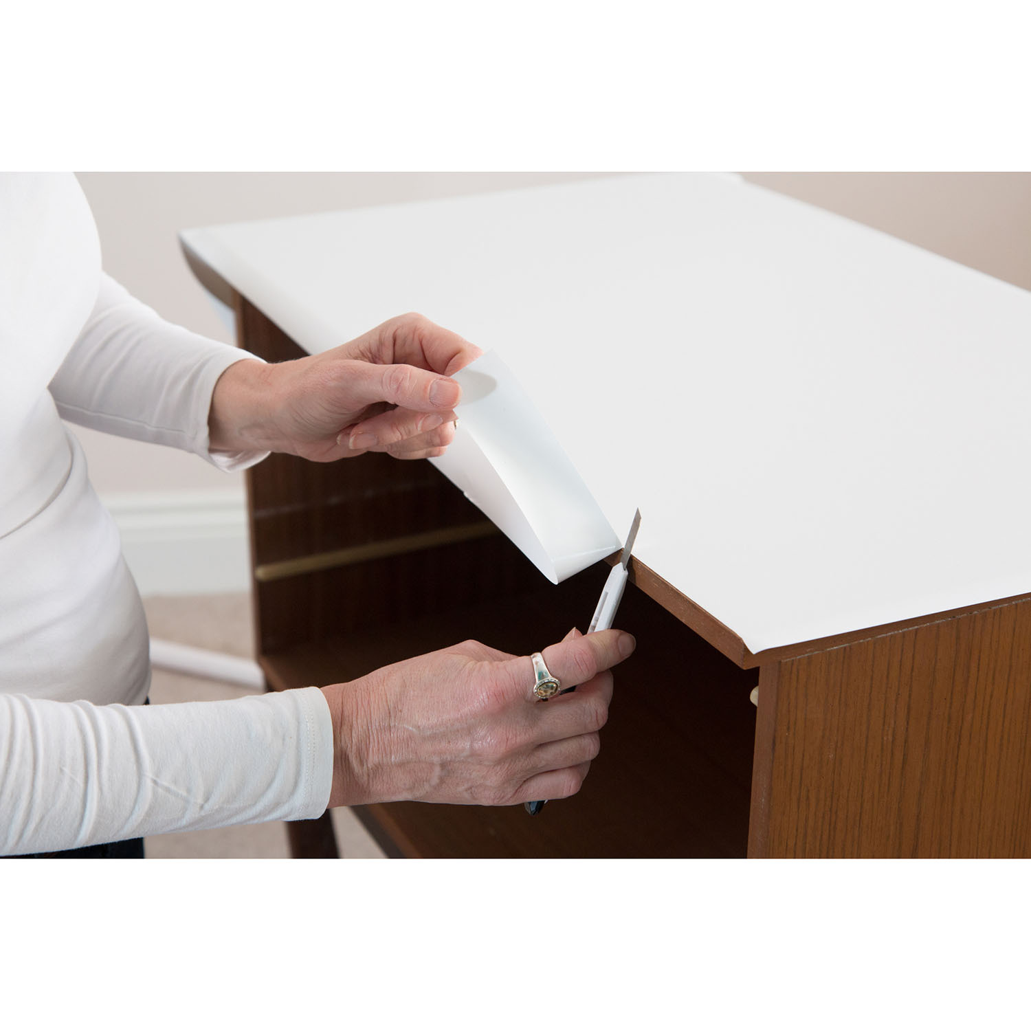 d-c-fix Matt Effect Self Adhesive Vinyl Film - Matt White Image 2